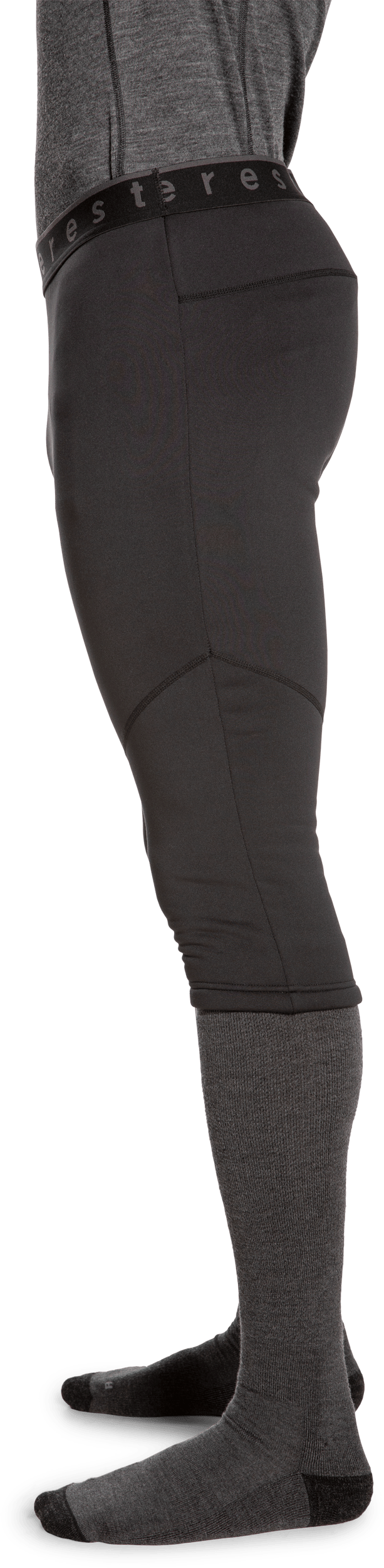 SPODNIE STRETCH 3/4 CZARNE Everest Stretch Polary Szorty