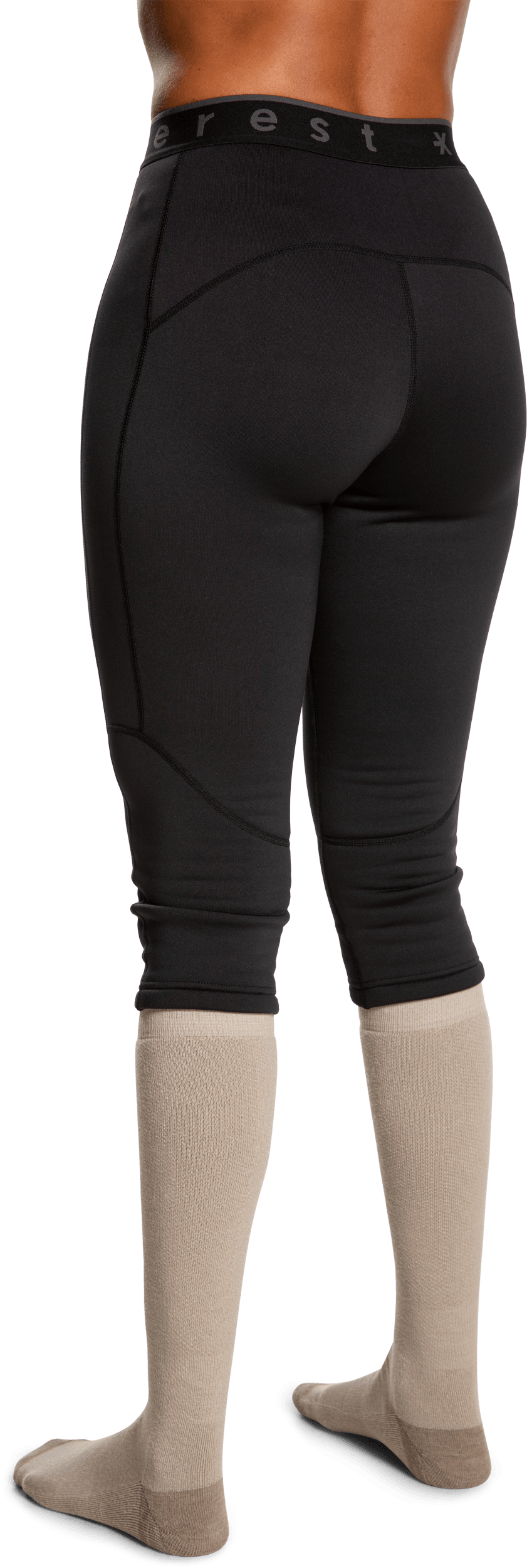 SPODNIE STRETCH 3/4 CZARNE Everest Stretch Polary Szorty