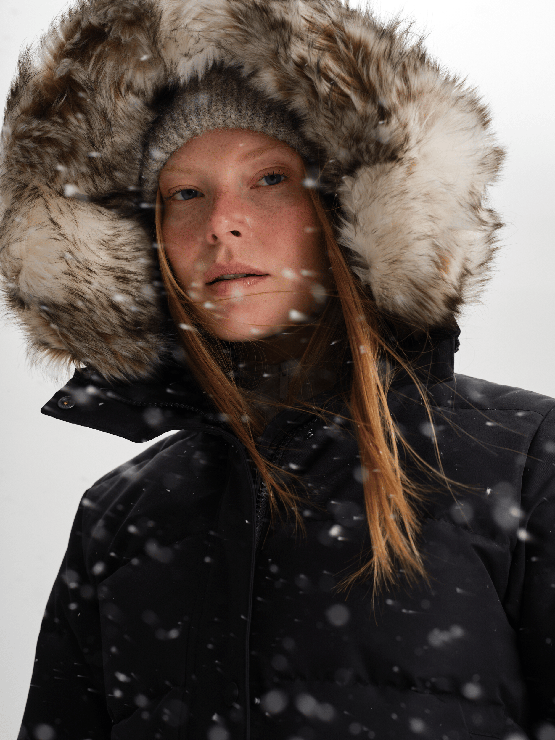 ULTRA LONG DOWN PARKA CZARNA Everest Pikowana Parka