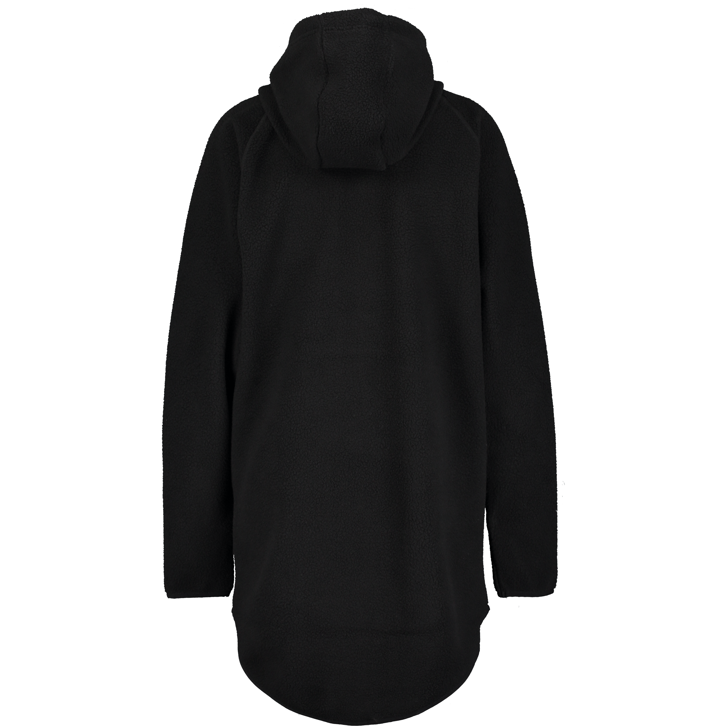 PILE LONG HOOD BLACK Everest Fleece Jumper