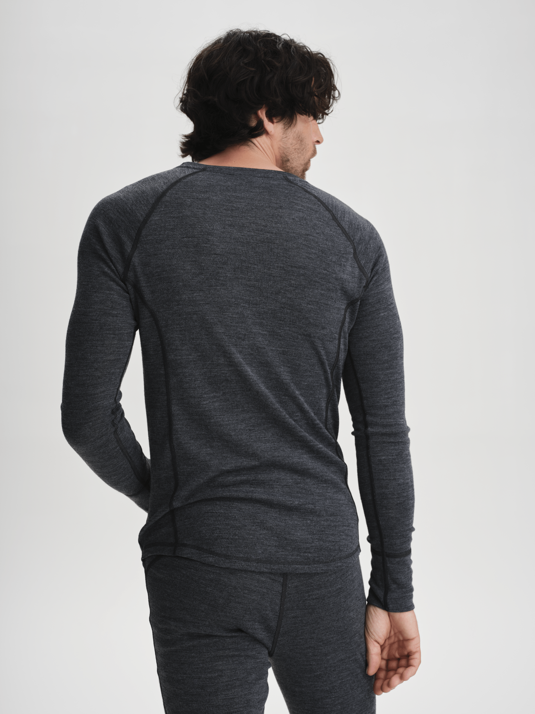 WOOL UW SHT 2 SZARY MELANŻ Everest Pierwsza warstwa wełny