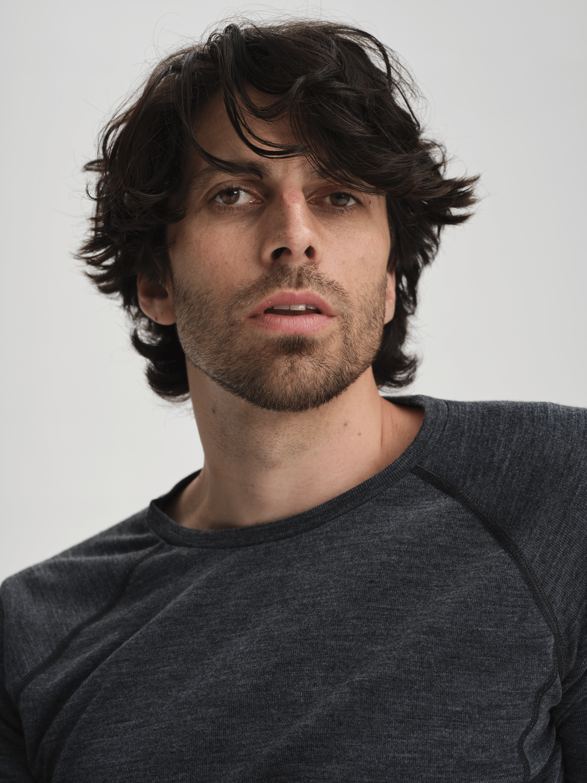 WOOL UW SHT 2 SZARY MELANŻ Everest Pierwsza warstwa wełny