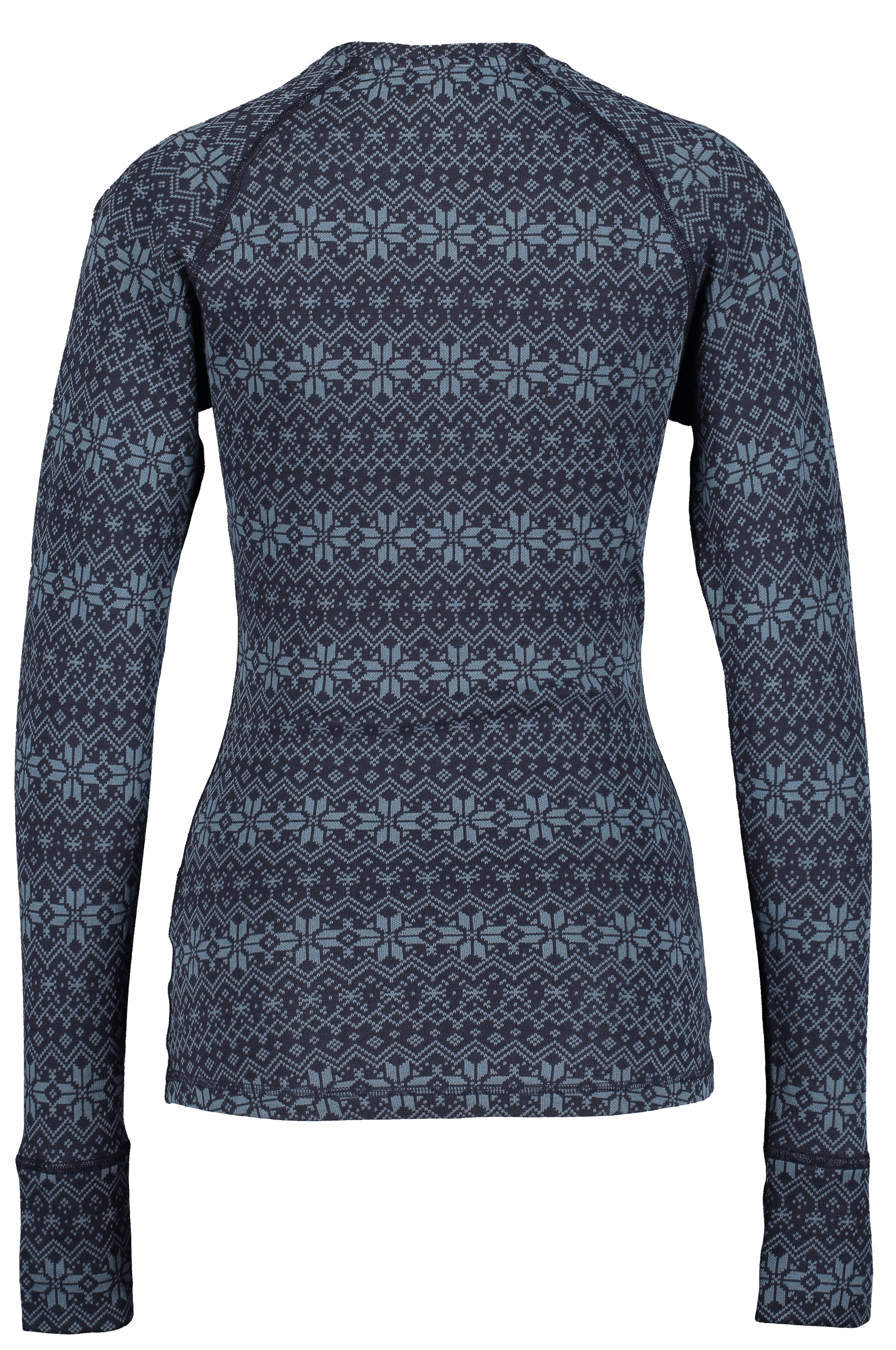 KOSZULKA BAZOWA Z WEŁNY GRANATOWY WZÓR DAMSKA Everest Warstwa bazowa z wełny