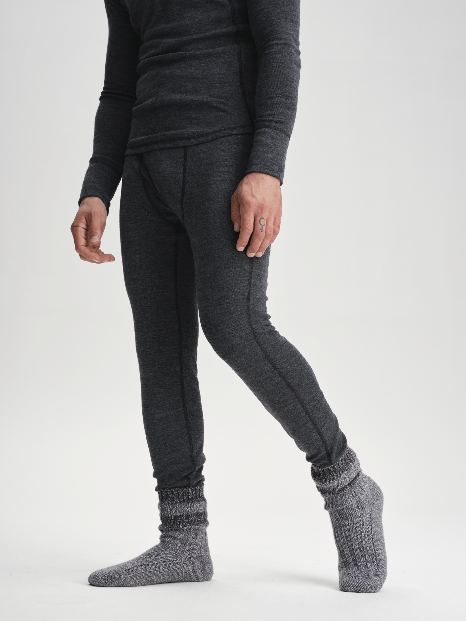 WOOL UW PNT 2 GREY MELANGE Everest First Layer Wool