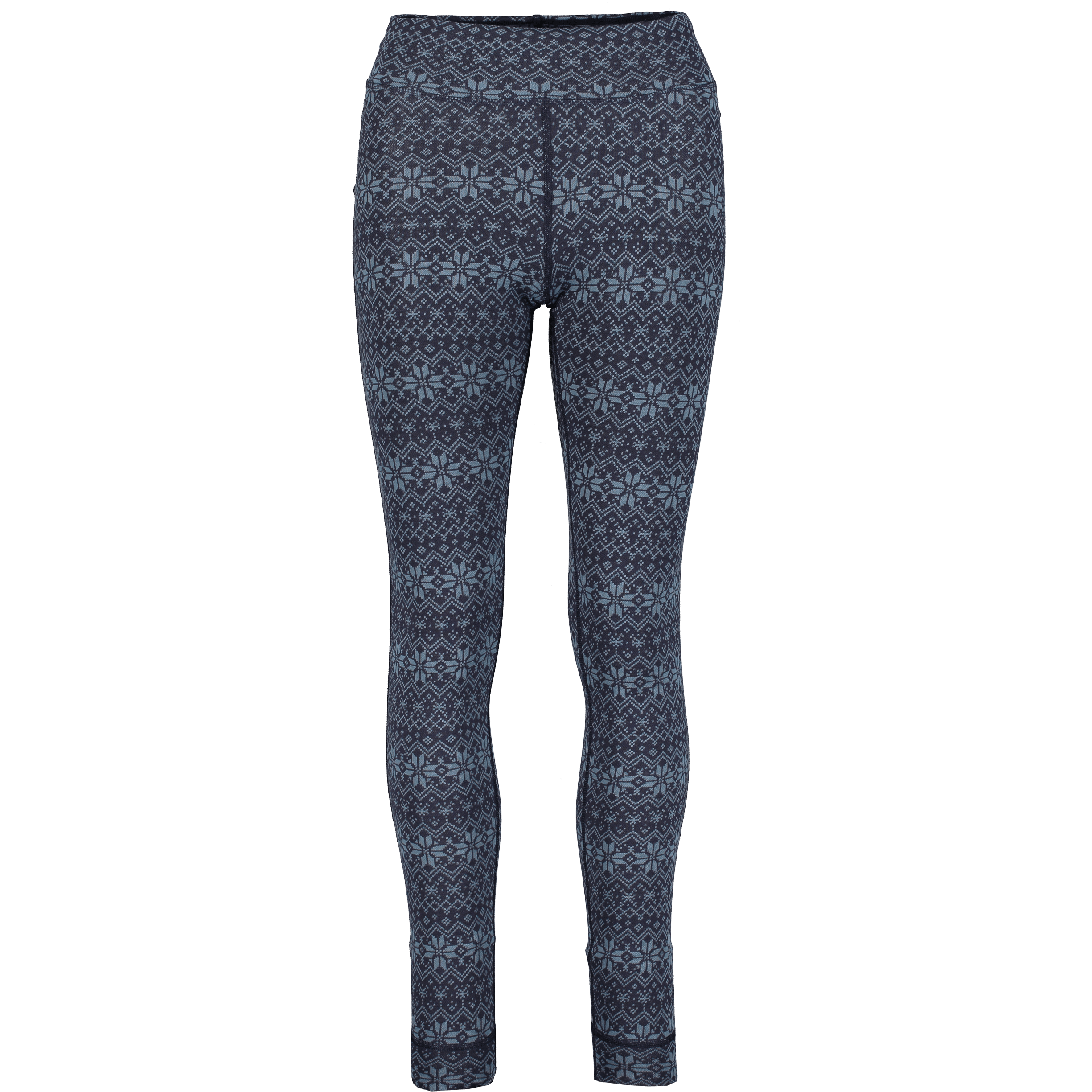 WOOL BASE LAYER PANT NAVY PATTERN WOMEN Everest Base Layer Wool