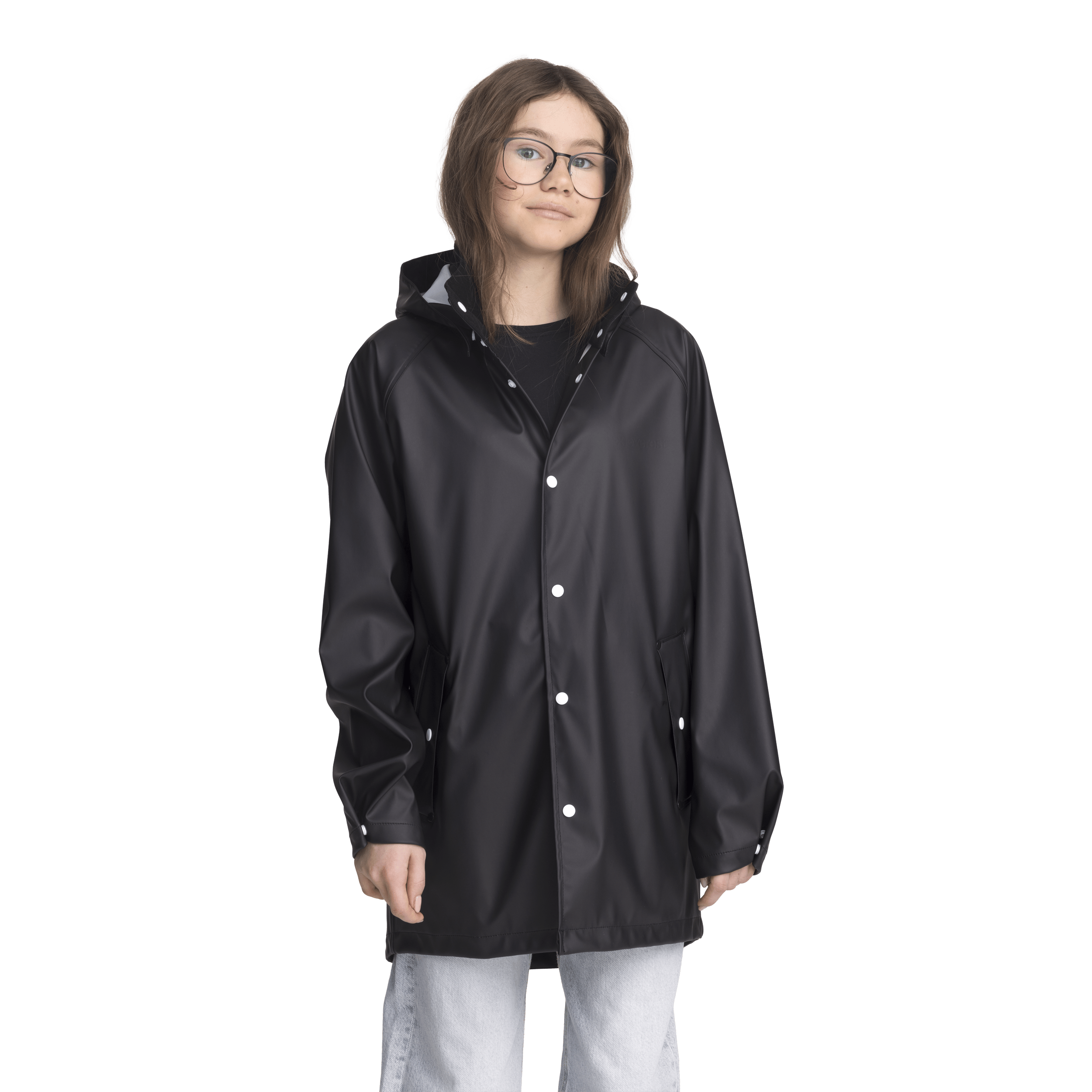 RAIN COAT BLACK JUNIOR Everest All Weather Coat