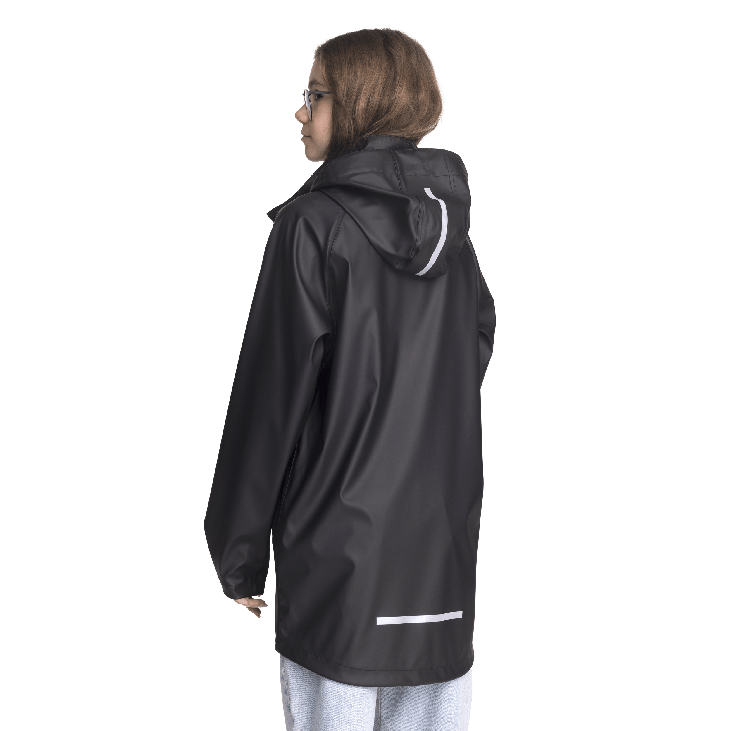RAIN COAT BLACK JUNIOR Everest All Weather Coat