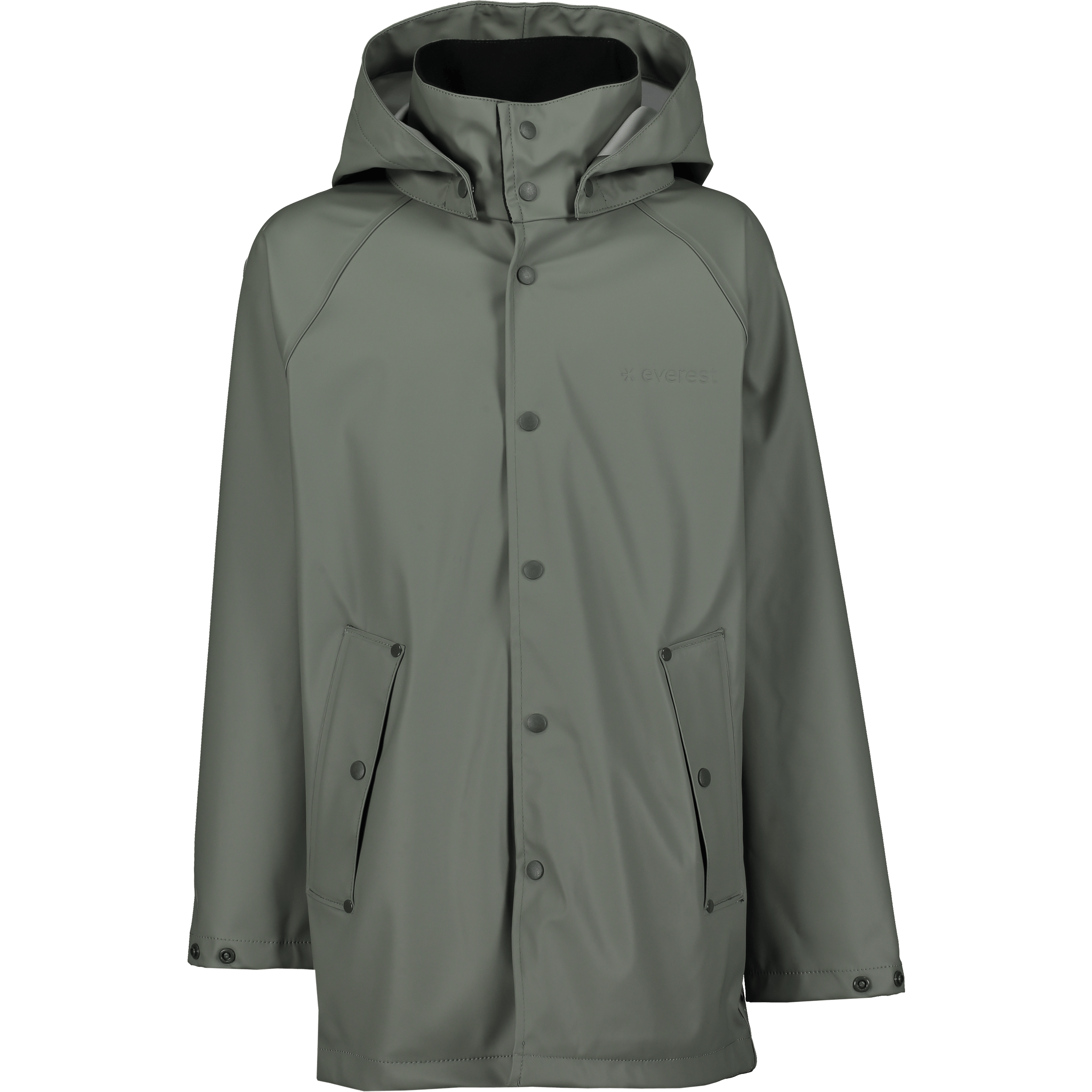 PŁASZCZ PRZECIWDESZCZOWY KHAKI SZARY JUNIOR Everest Płaszcz na każdą pogodę
