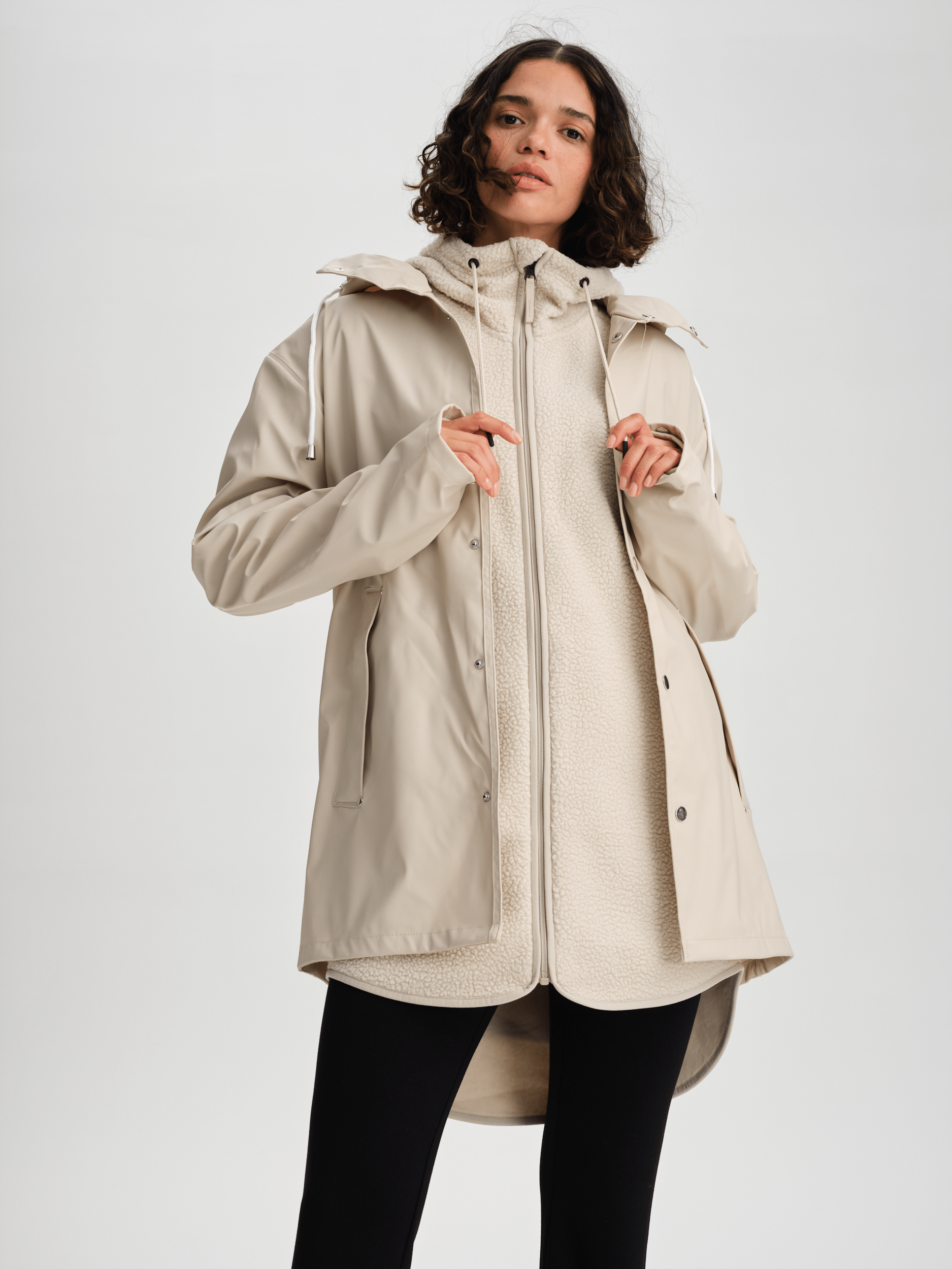 REGENJACKE beige Everest Allwetterjacke