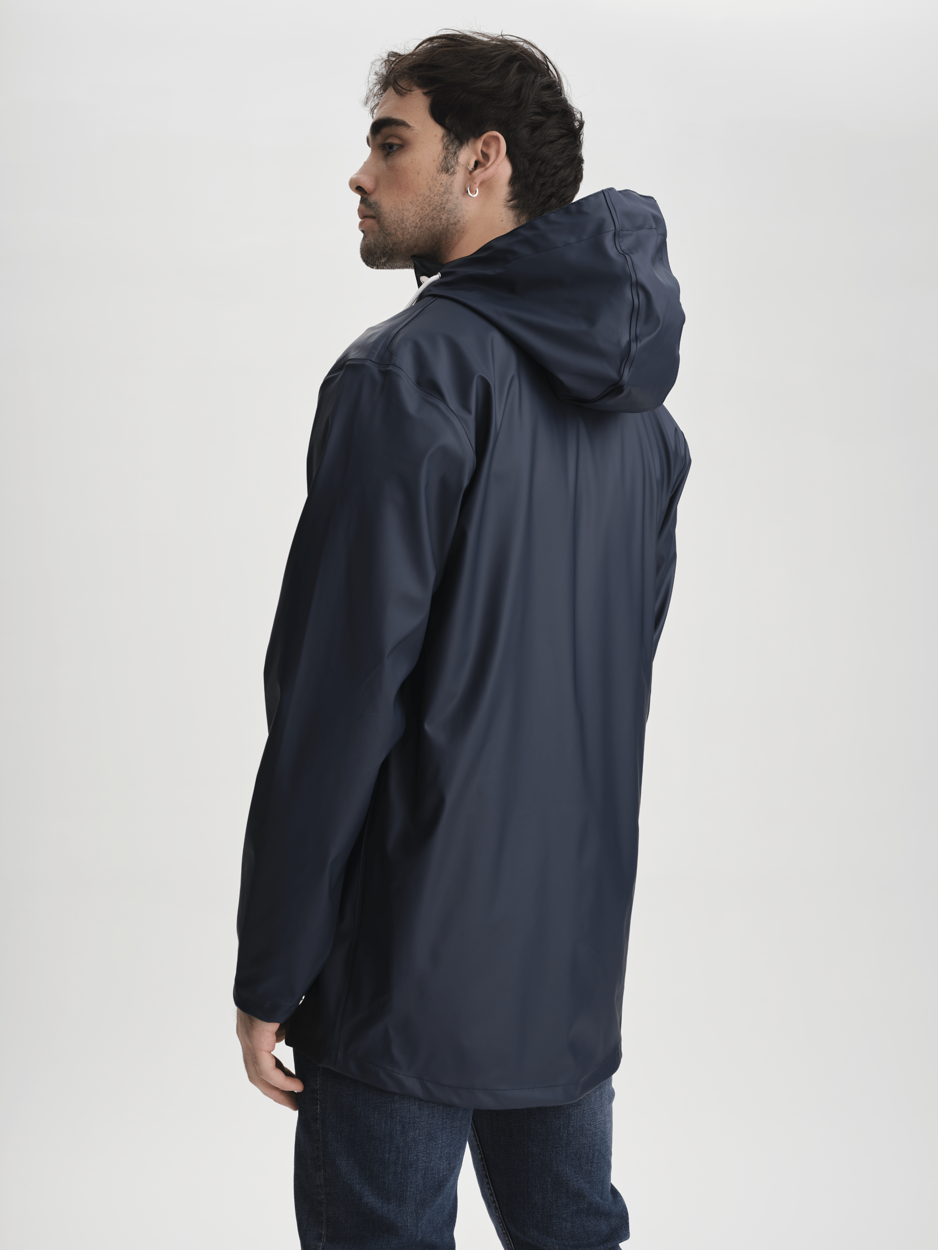 RAIN COAT NAVY Everest All Weather Coat