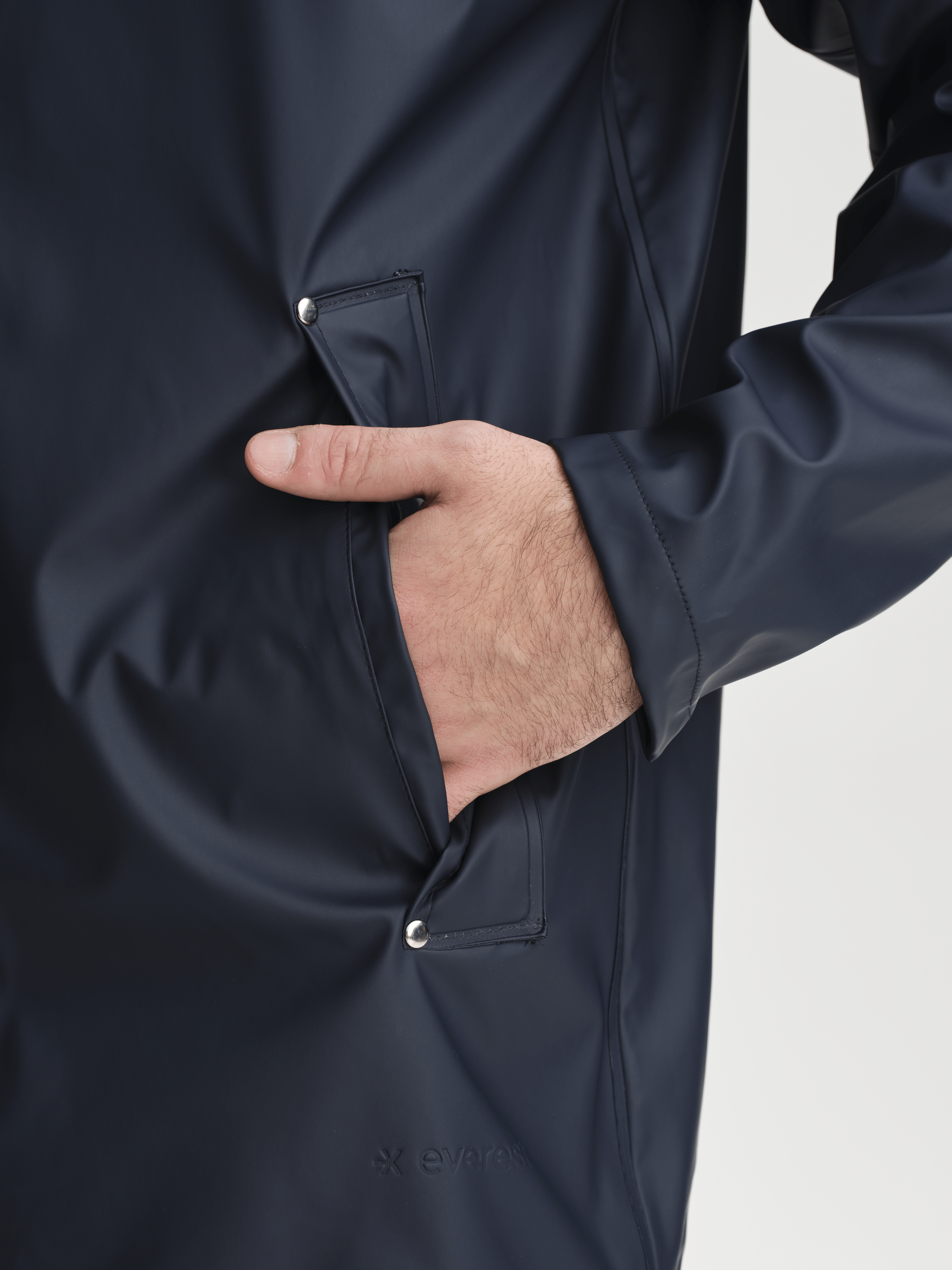 RAIN COAT NAVY Everest All Weather Coat