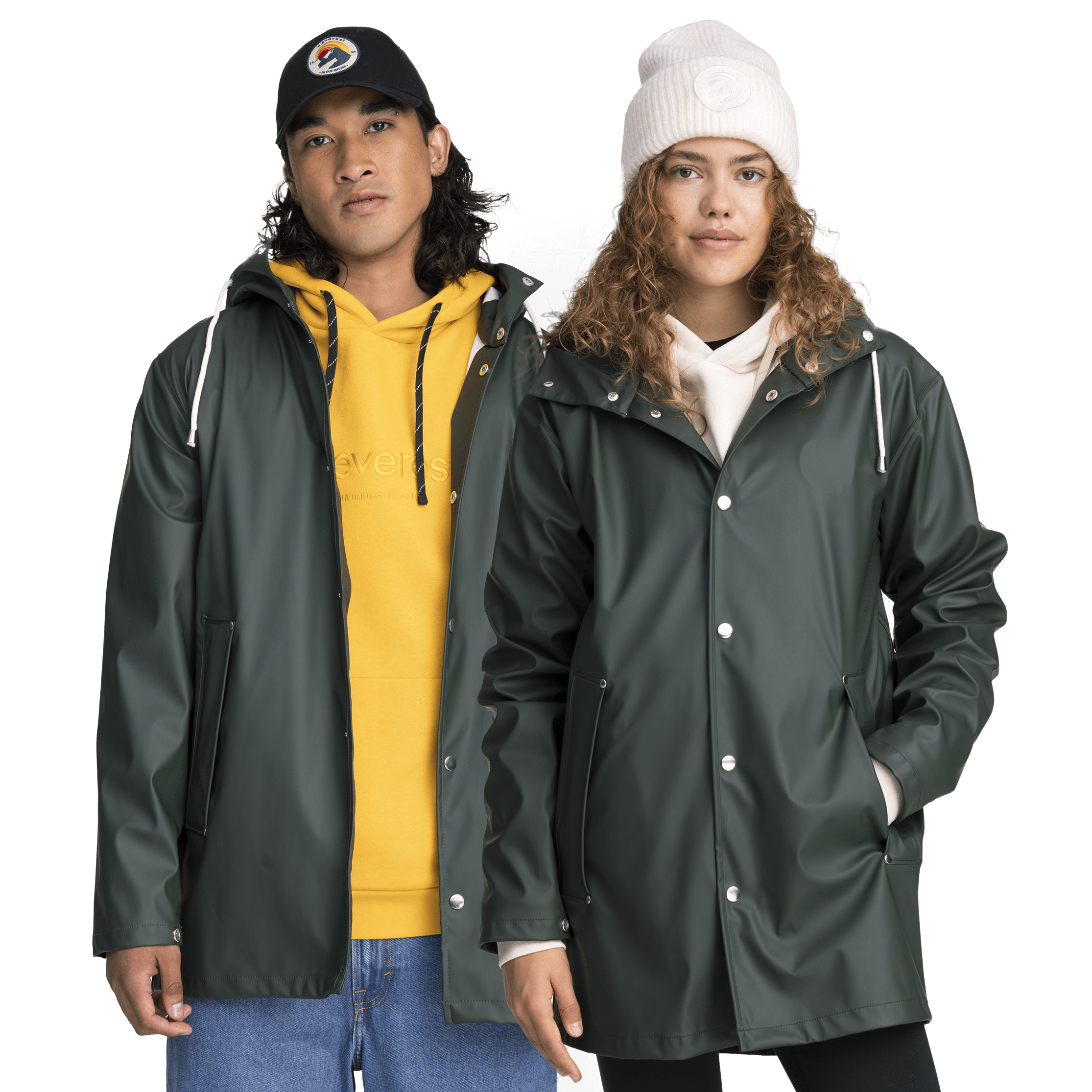 RAIN COAT DARK GREEN Everest All Weather Coat