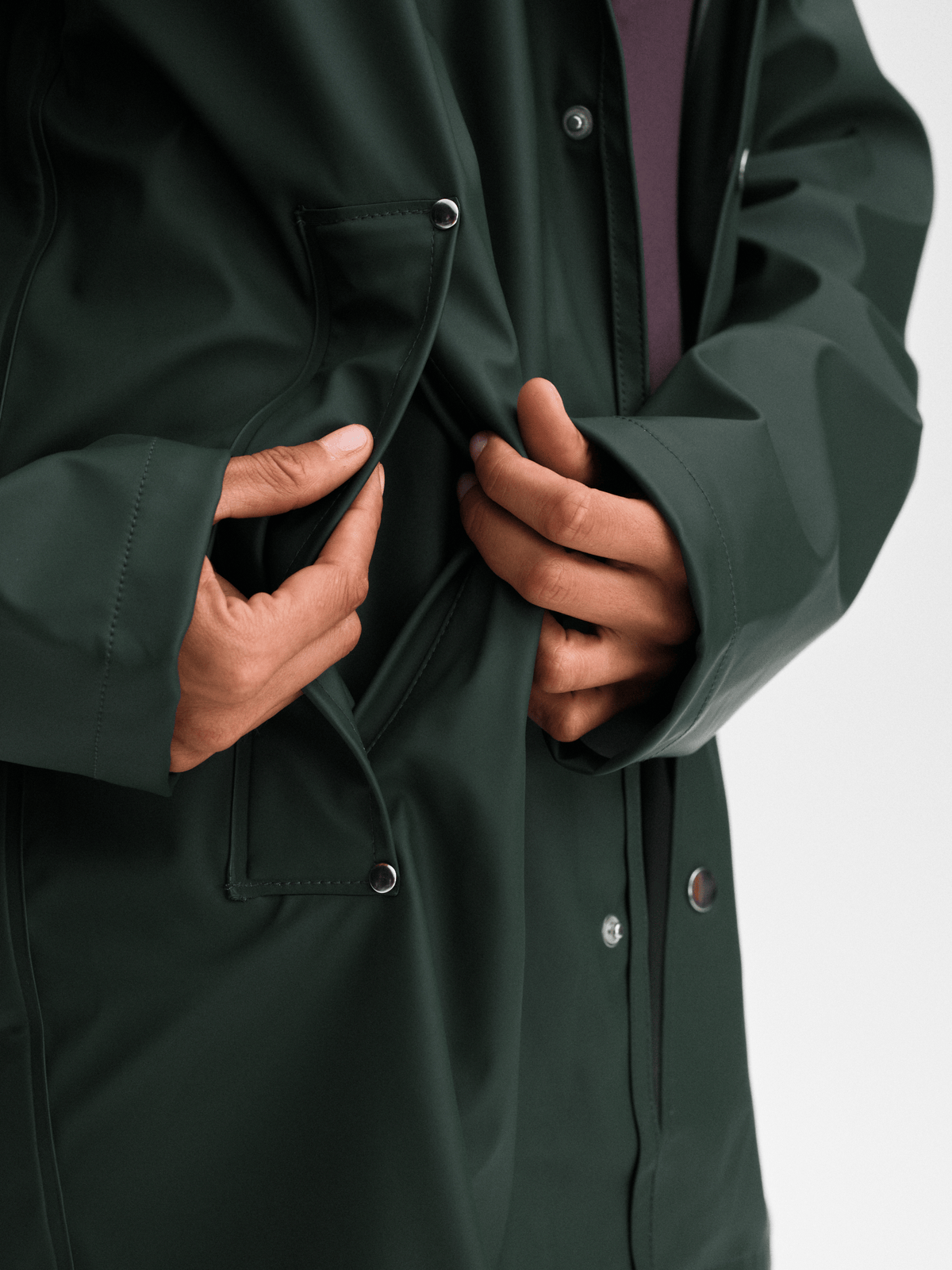 RAIN COAT DARK GREEN Everest All Weather Coat