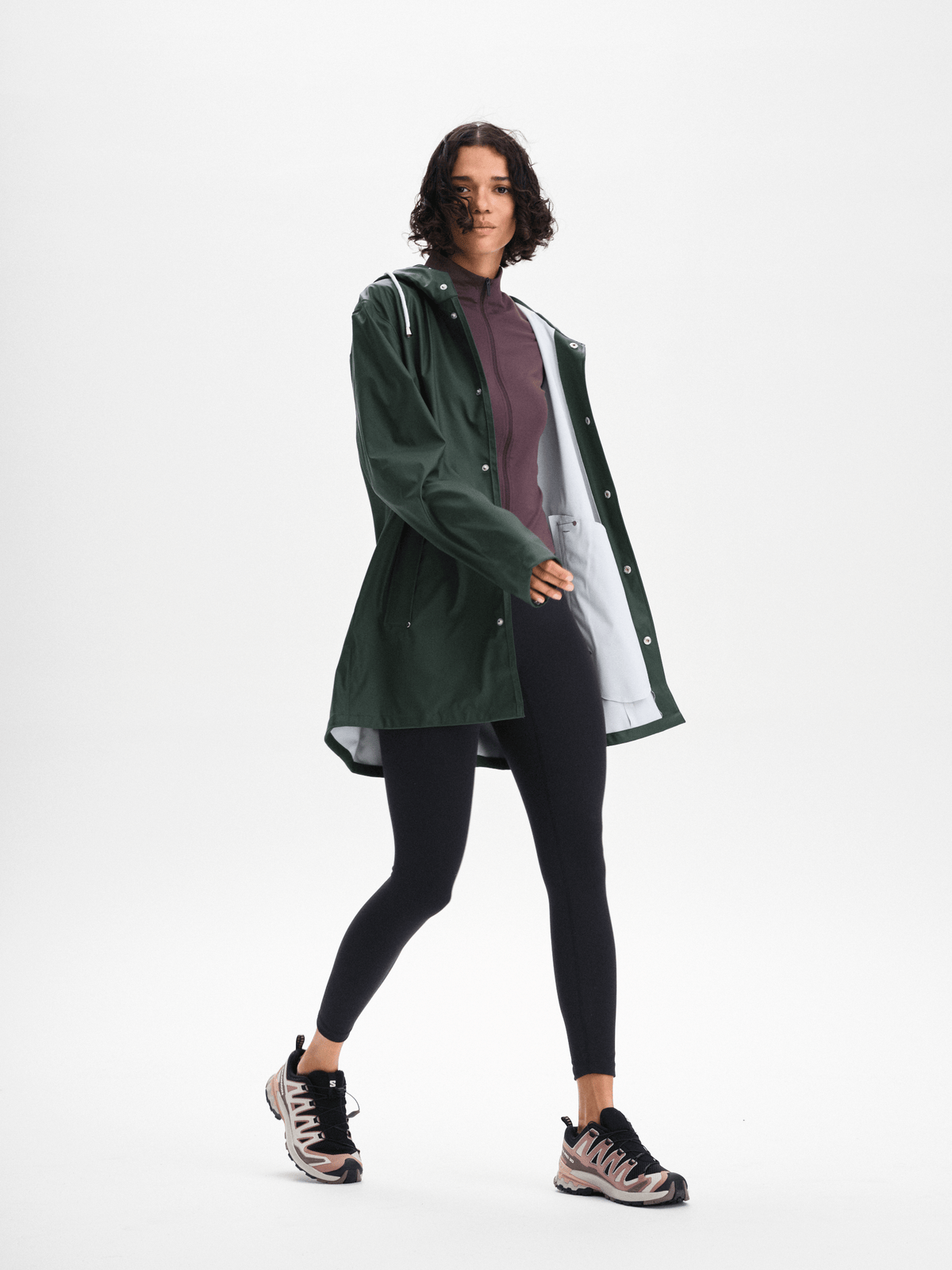 RAIN COAT DARK GREEN Everest All Weather Coat