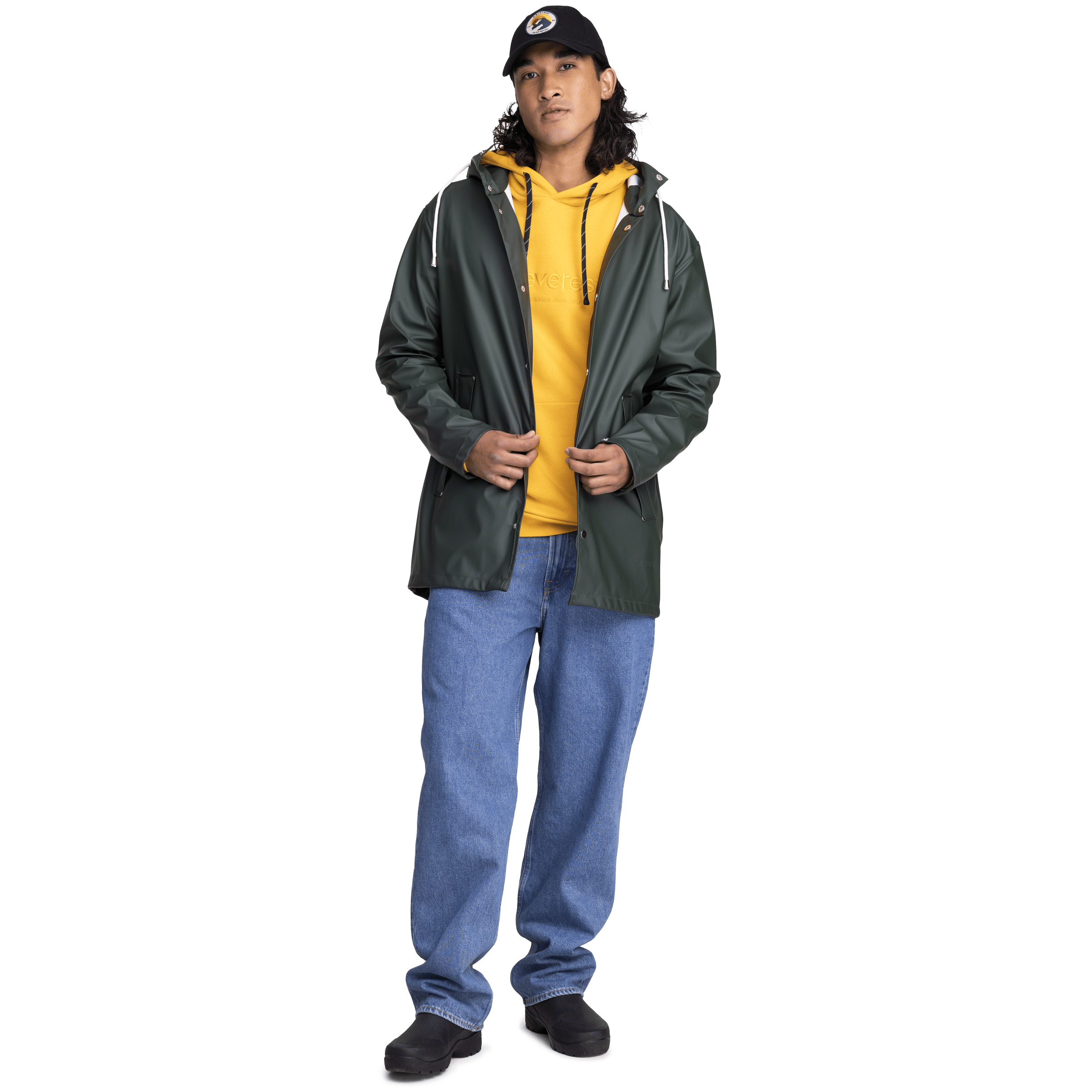 RAIN COAT DARK GREEN Everest All Weather Coat