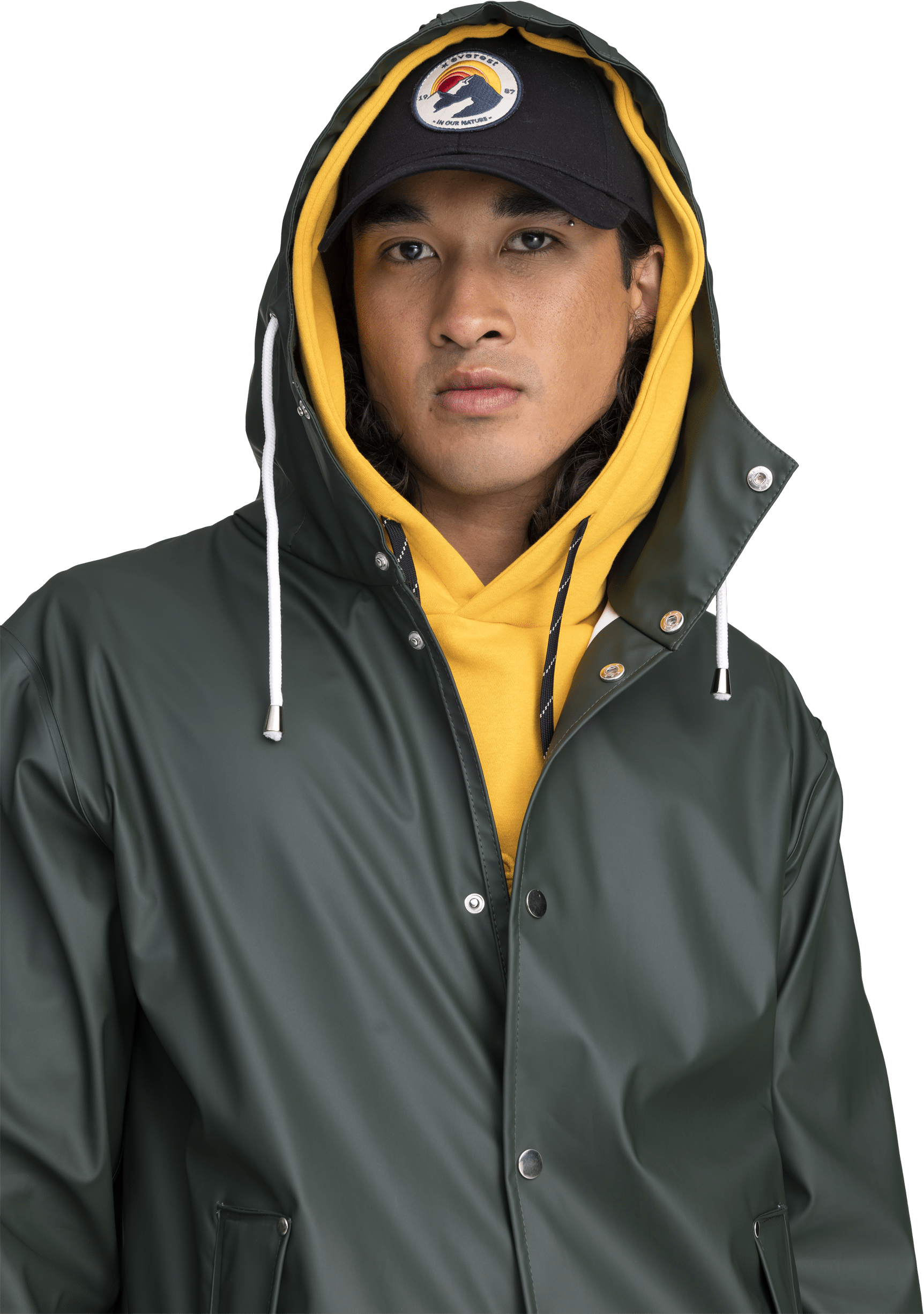 RAIN COAT DARK GREEN Everest All Weather Coat