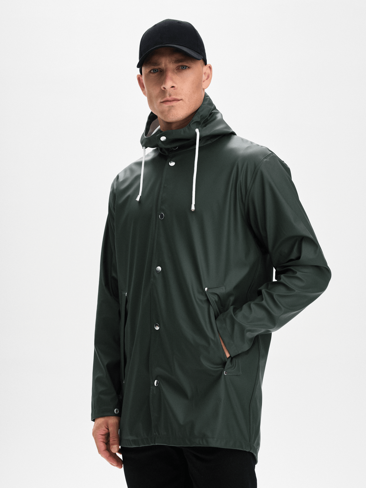 RAIN COAT DARK GREEN Everest All Weather Coat