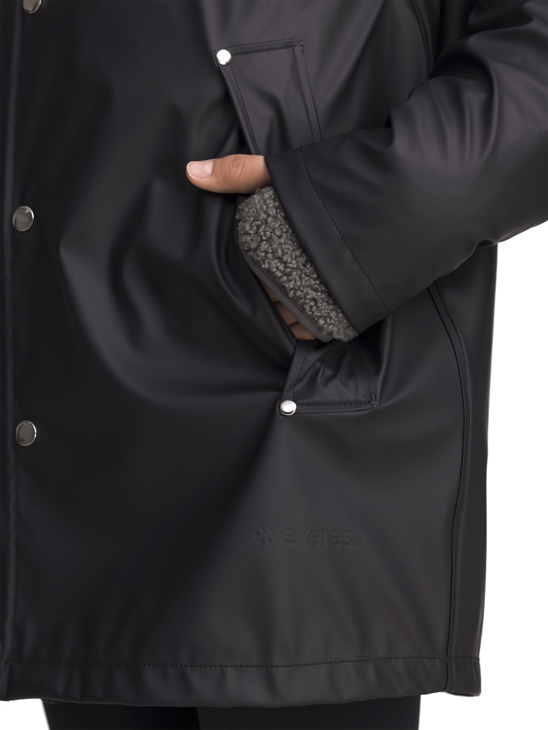 RAIN COAT BLACK Everest All Weather Coat