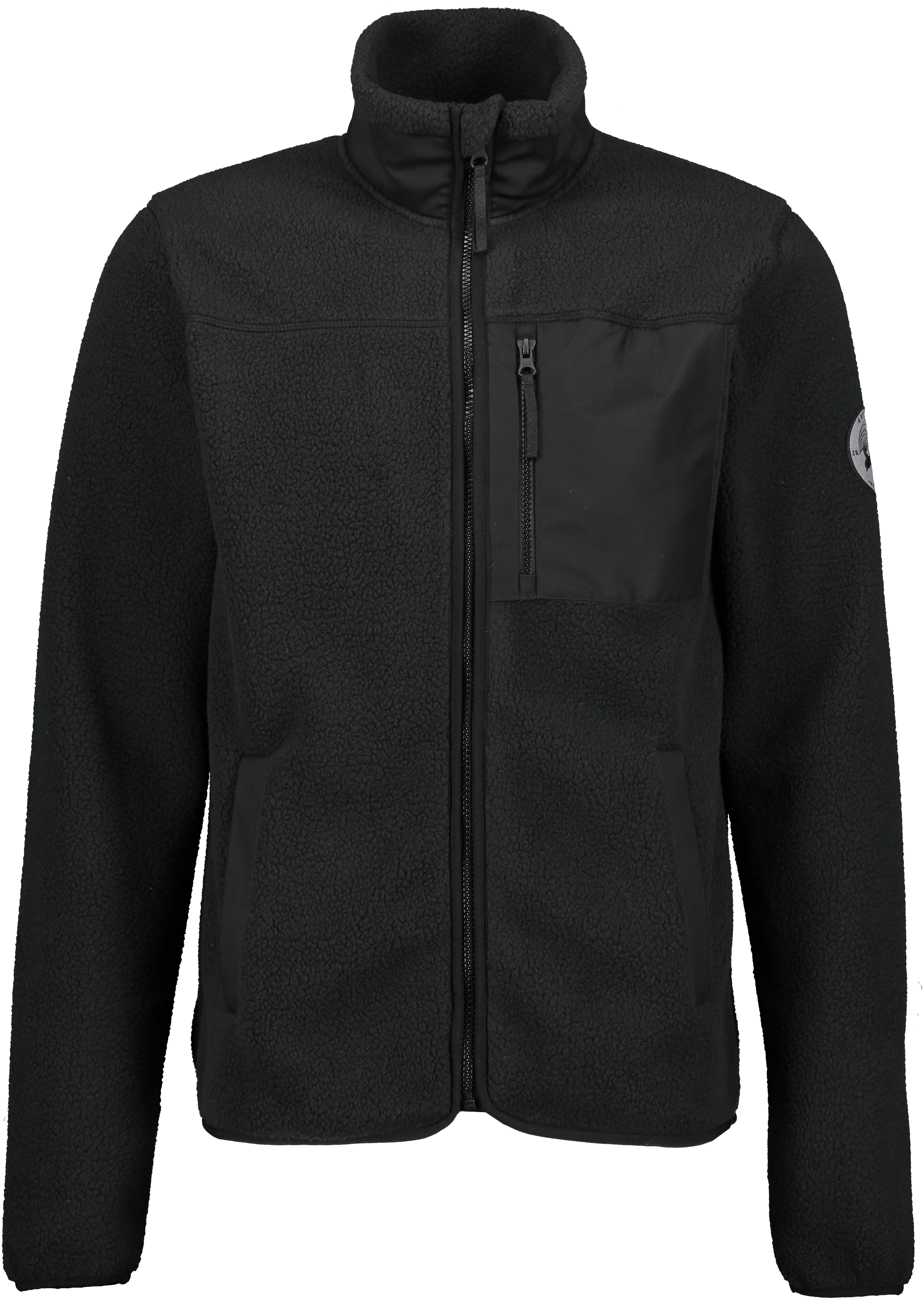 PILE-SHIRT RETRO SCHWARZ Everest Pile Fleece