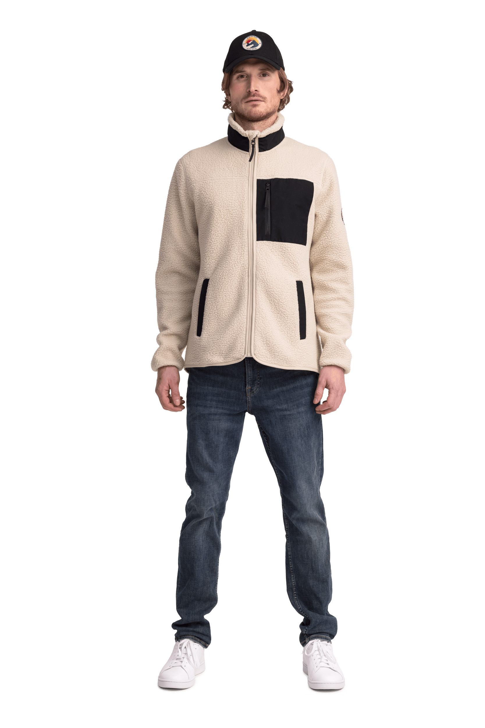 PILE SHIRT RETRO IVORY BEIGE Everest Fleece-Shirt