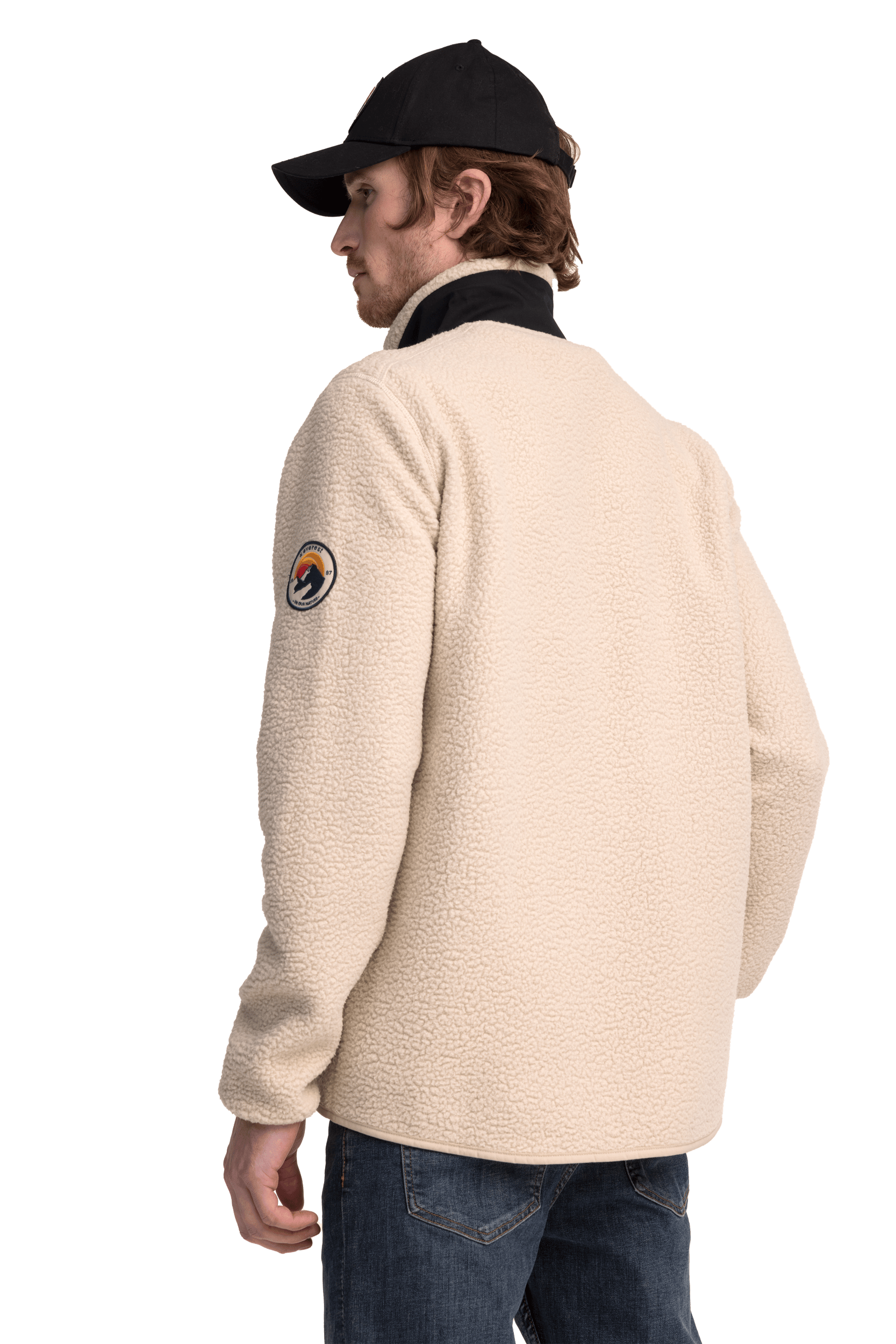 PILE SHIRT RETRO IVORY BEIGE Everest Fleece-Shirt