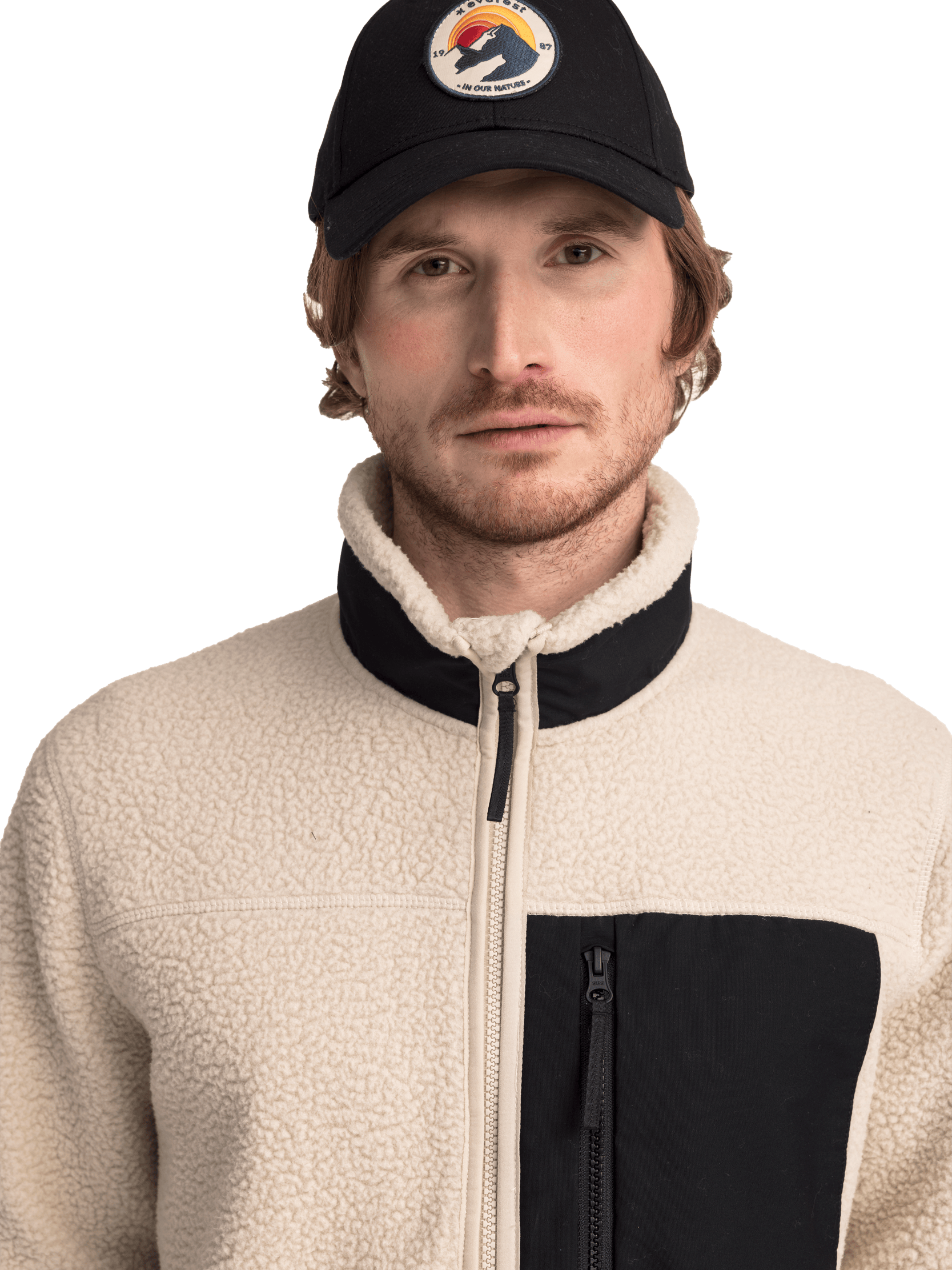 PILE SHIRT RETRO IVORY BEIGE Everest Fleece-Shirt