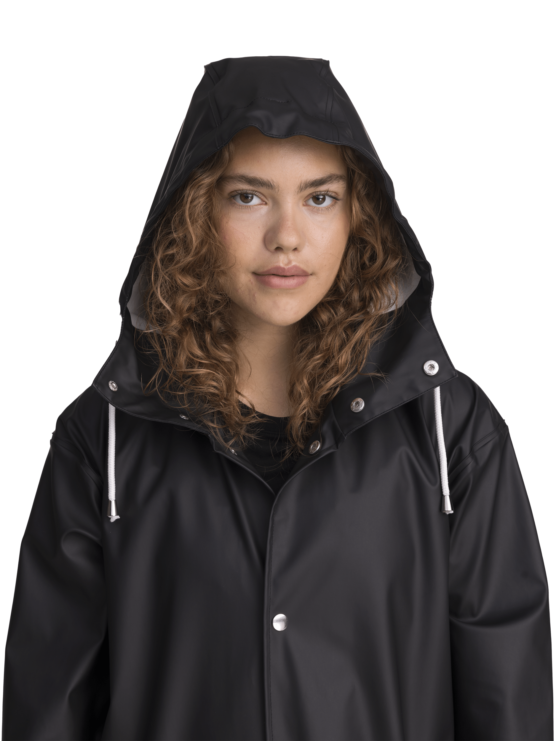 RAIN COAT LONG BLACK WOMEN Everest All Weather Coat