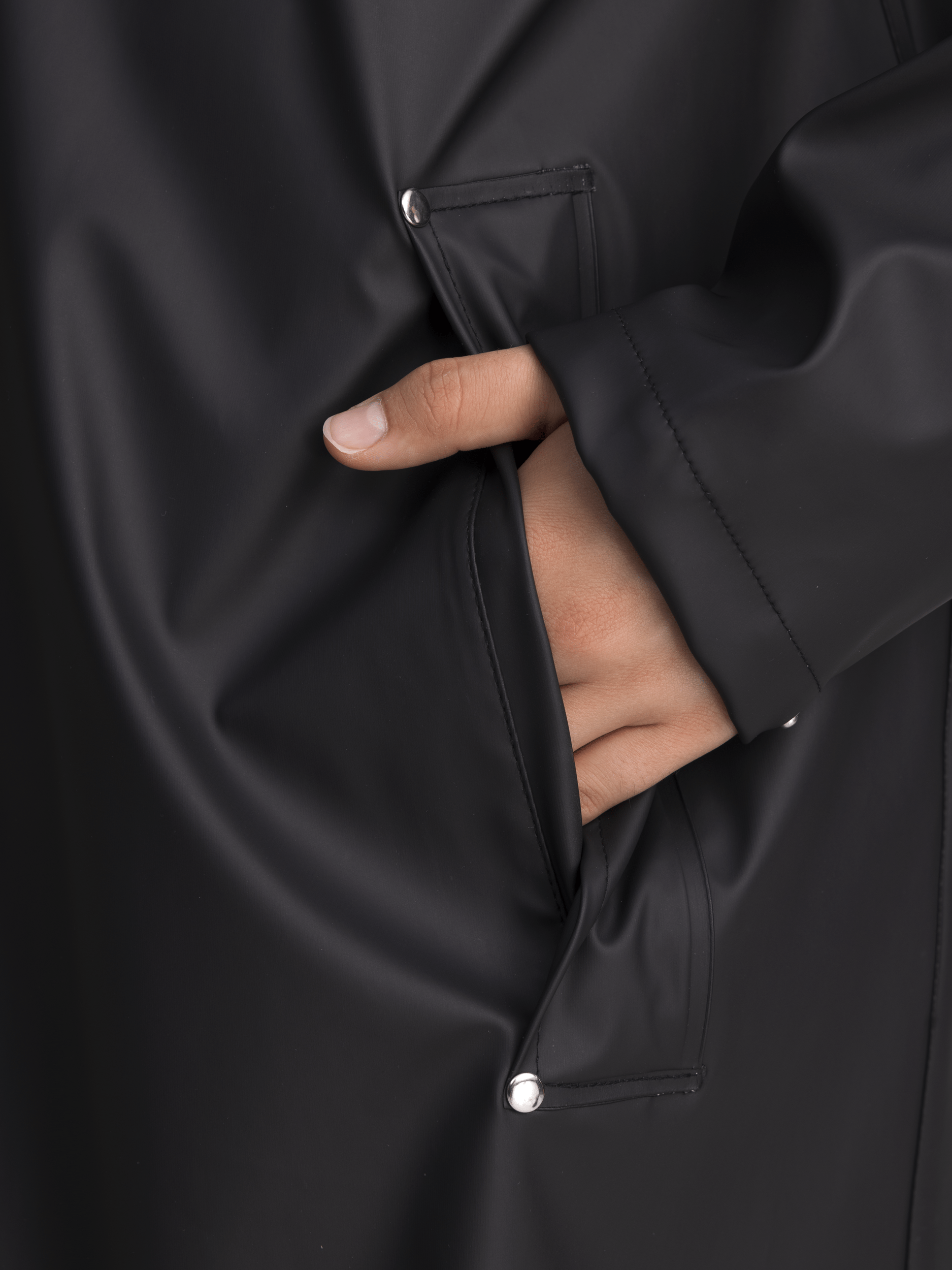 RAIN COAT LONG BLACK WOMEN Everest All Weather Coat