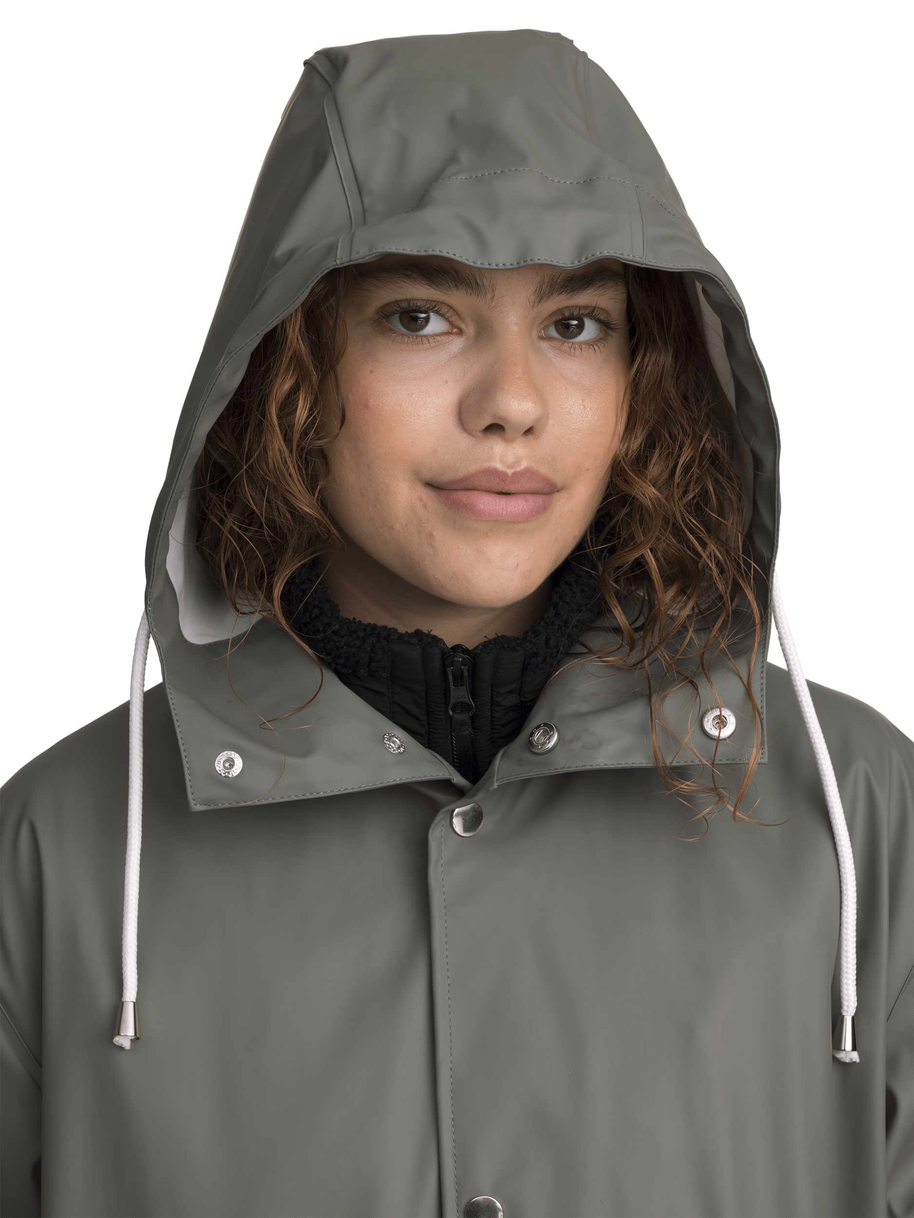 RAIN COAT LONG KHAKI GREY Everest All Weather Coat