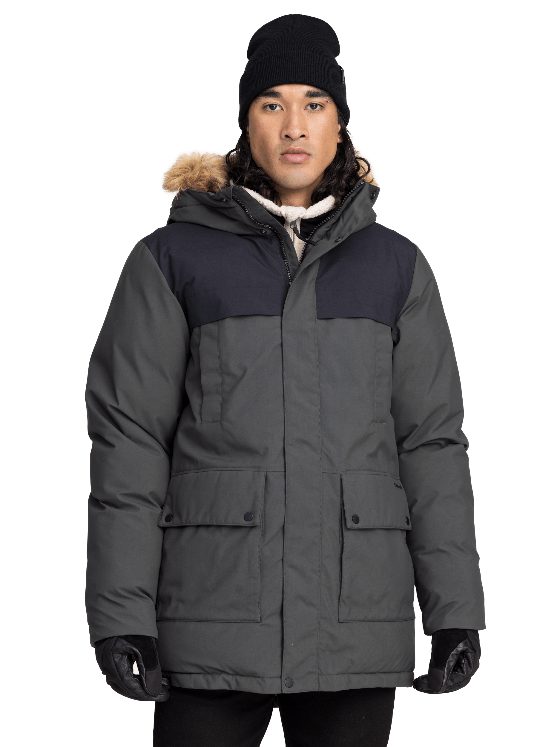 CLASSIC PARKA DARK GREEN/BLACK MEN Everest Parka
