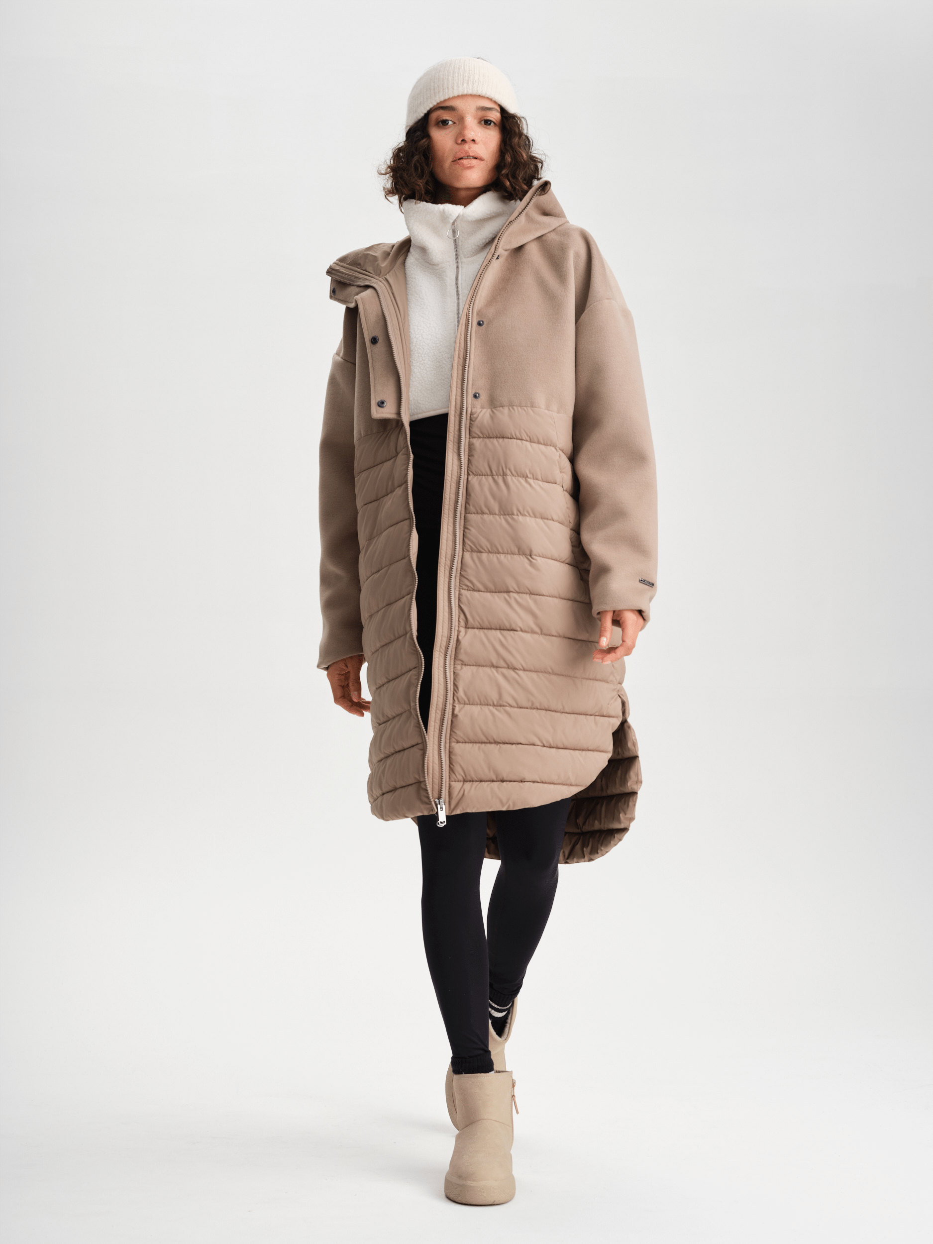 EDITH COAT DESERT BEIGE Everest Padded Coat
