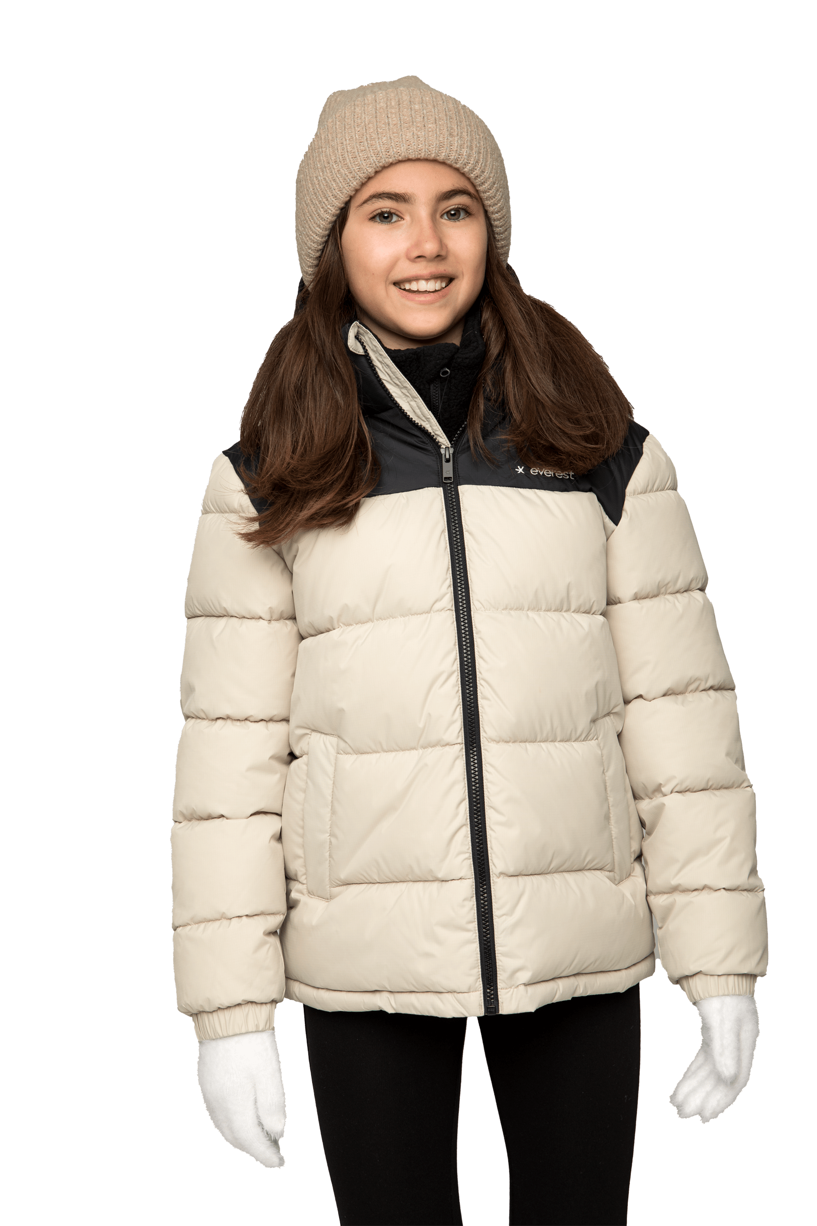 YAZZ JACKE ELfenbein Beige Everest Gepolsterte Jacke