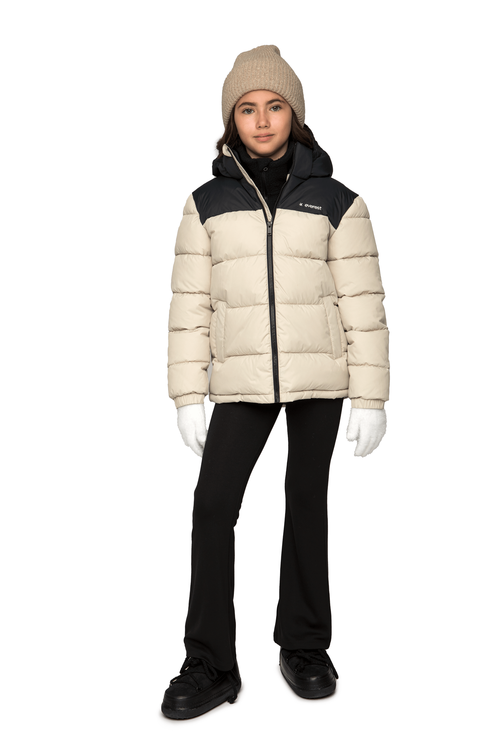YAZZ JACKE ELfenbein Beige Everest Gepolsterte Jacke