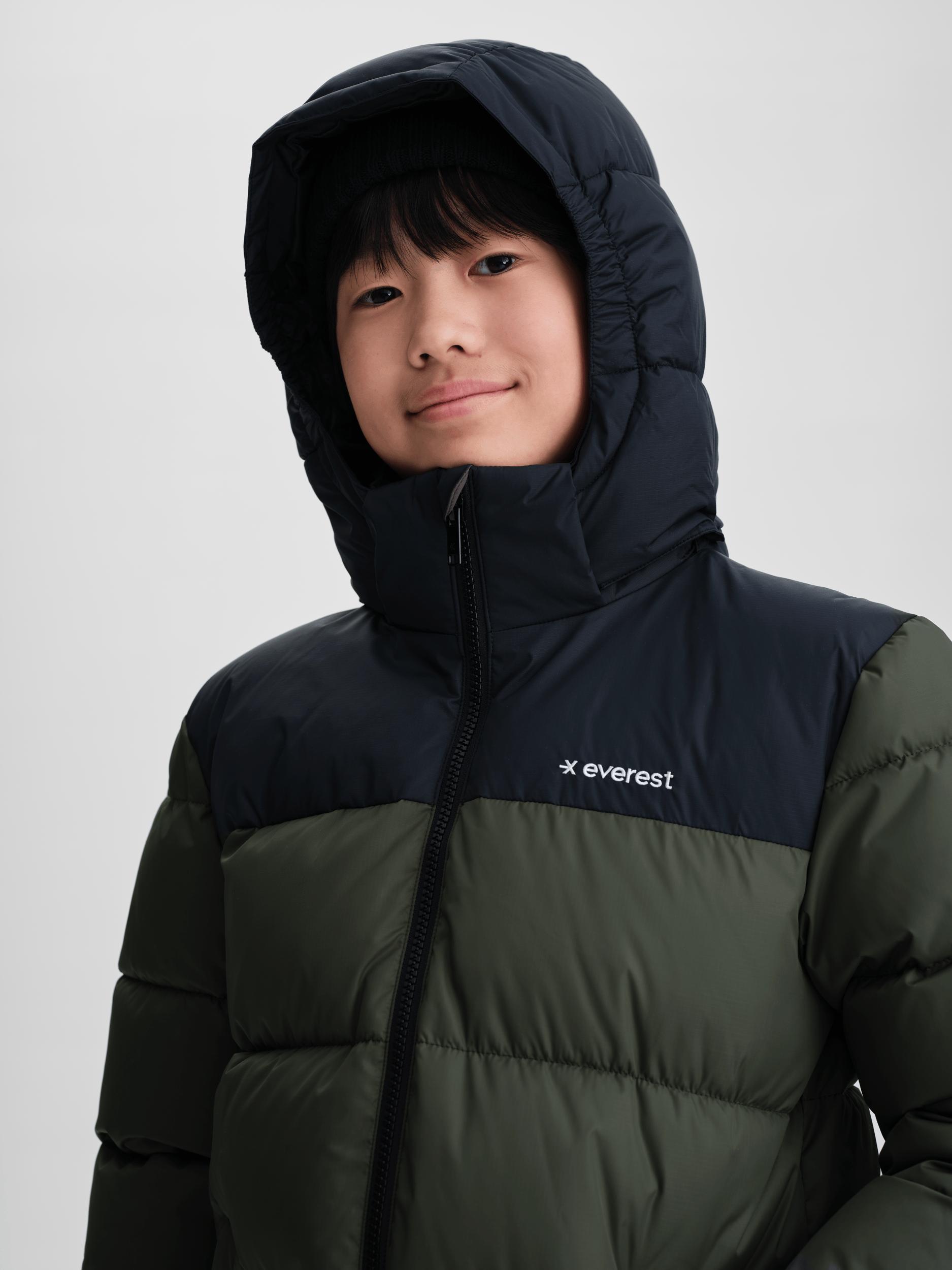 YAZZ KURTKA RICH KHAKI/BLACK Everest Kurtka ocieplana