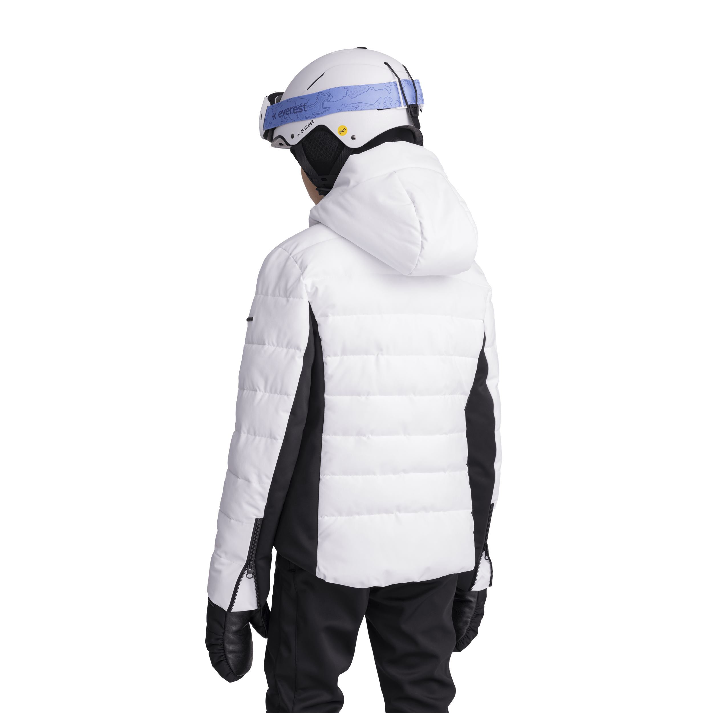 SKI FASHION JACKET WHITE/BLACK JUNIOR Everest Ski & Snowboard Jacket