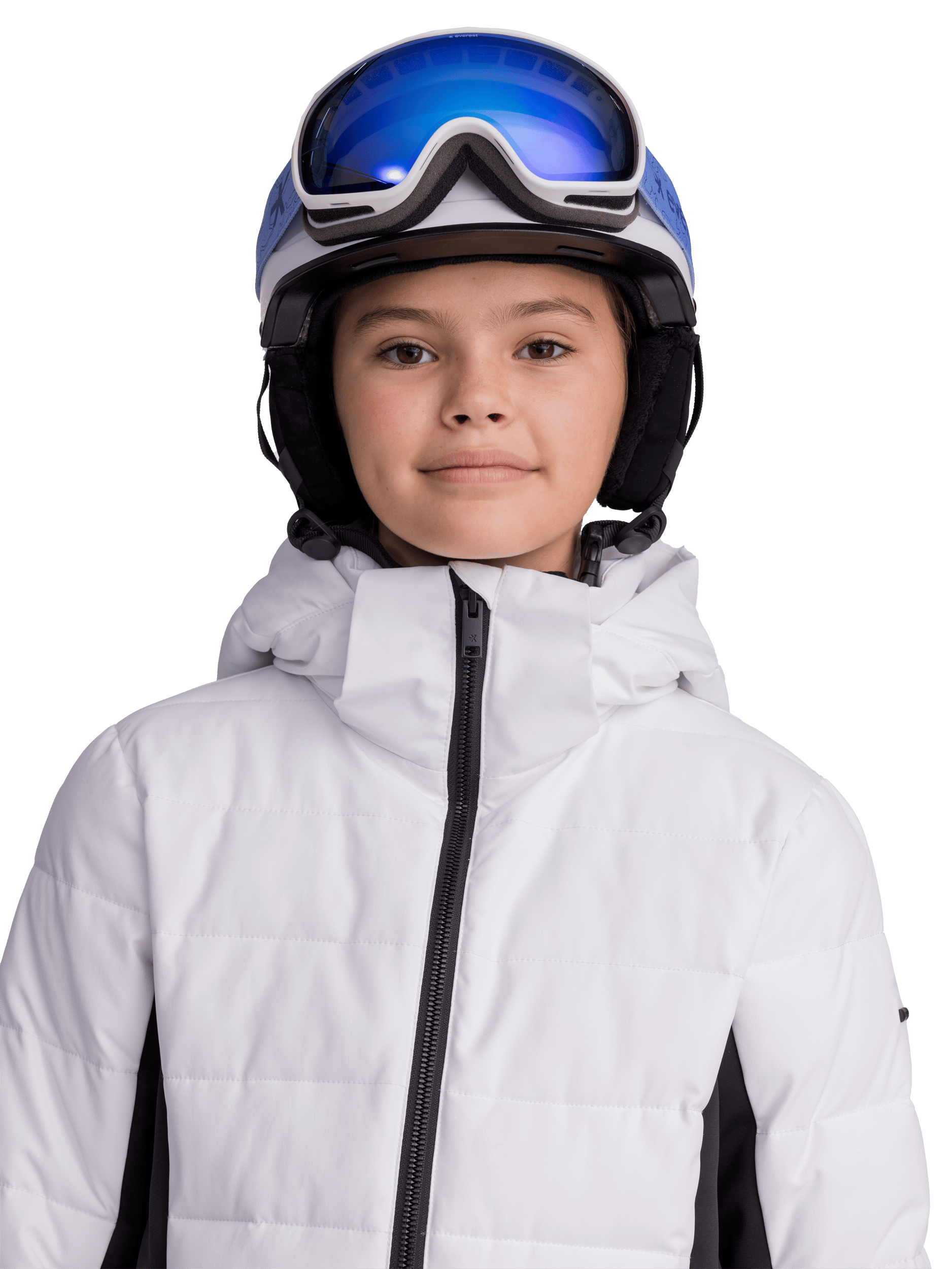 SKI FASHION JACKET WHITE/BLACK JUNIOR Everest Ski & Snowboard Jacket