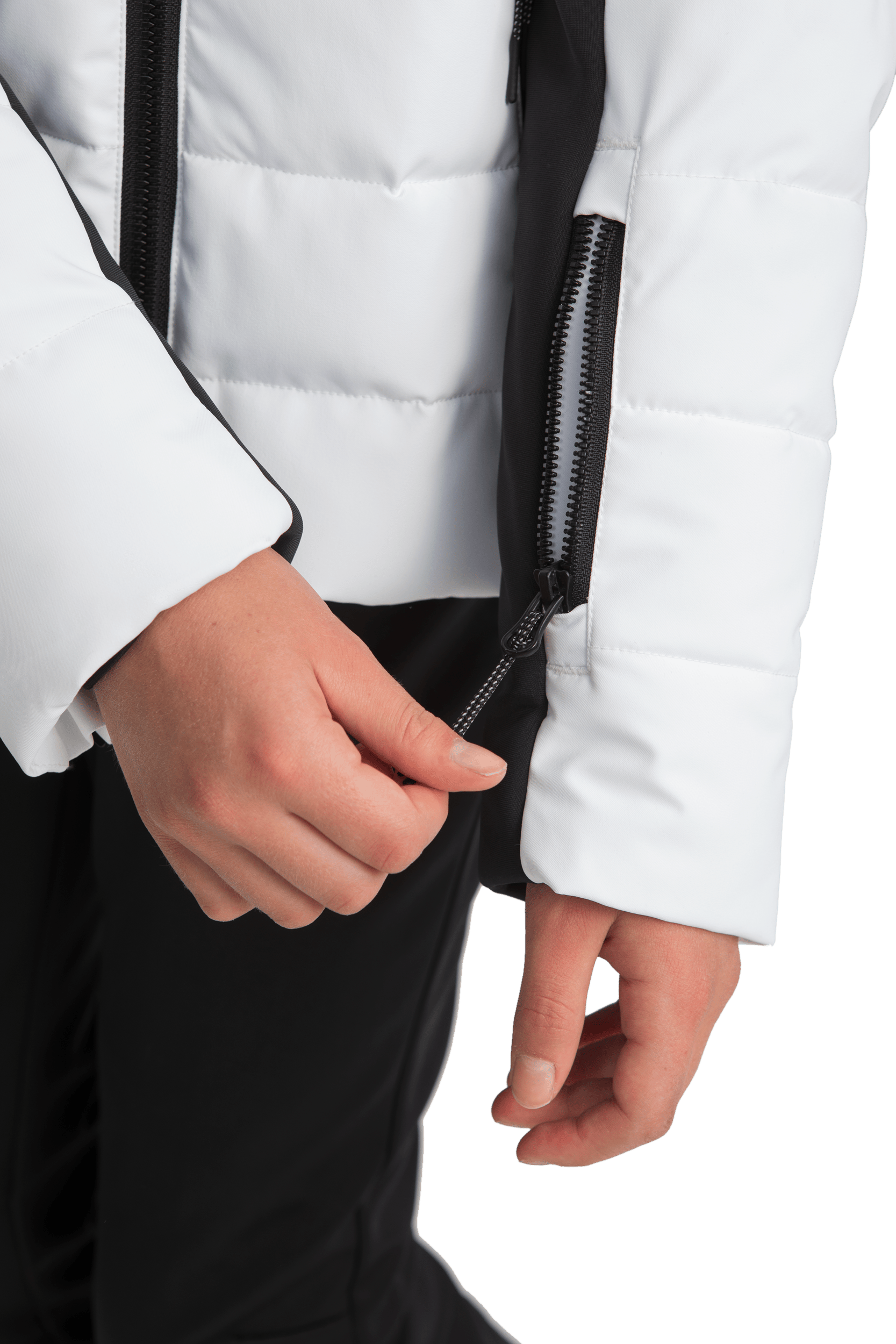 SKI FASHION JACKET WHITE/BLACK JUNIOR Everest Ski & Snowboard Jacket