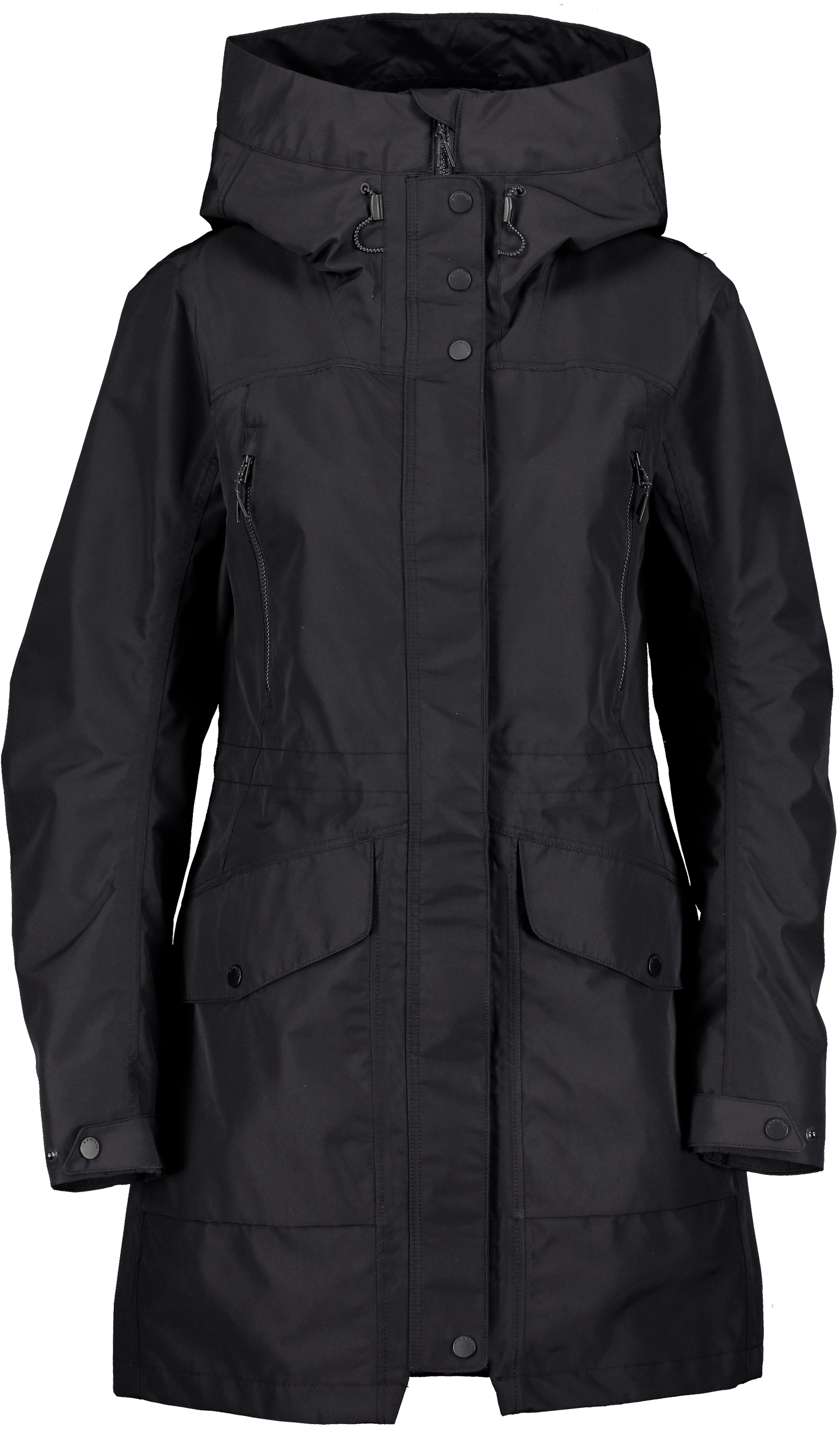 DAMEN FUNKTIONSPARKA SCHWARZ Everest Gefütterter Parka