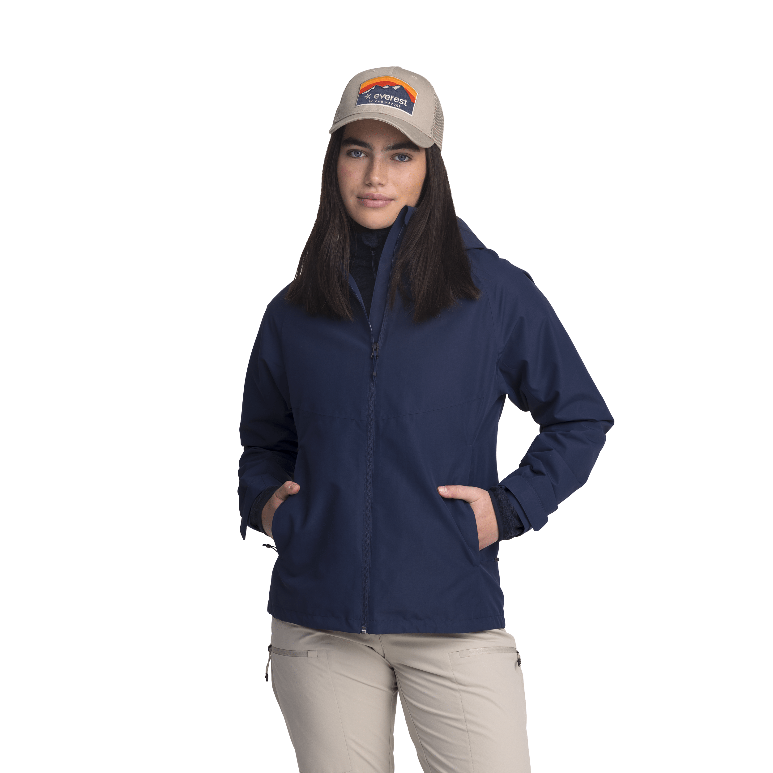 DAMEN ALLROUND JACKE NAVY Everest Allwetterjacke