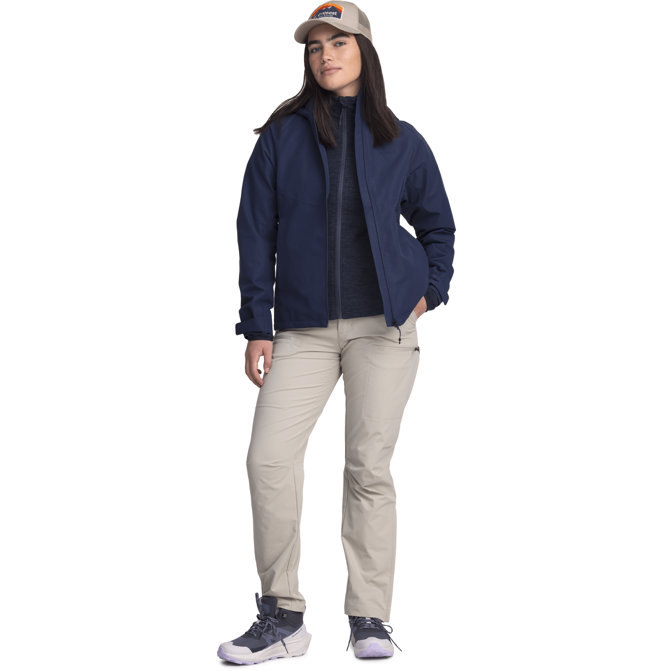 DAMEN ALLROUND JACKE NAVY Everest Allwetterjacke