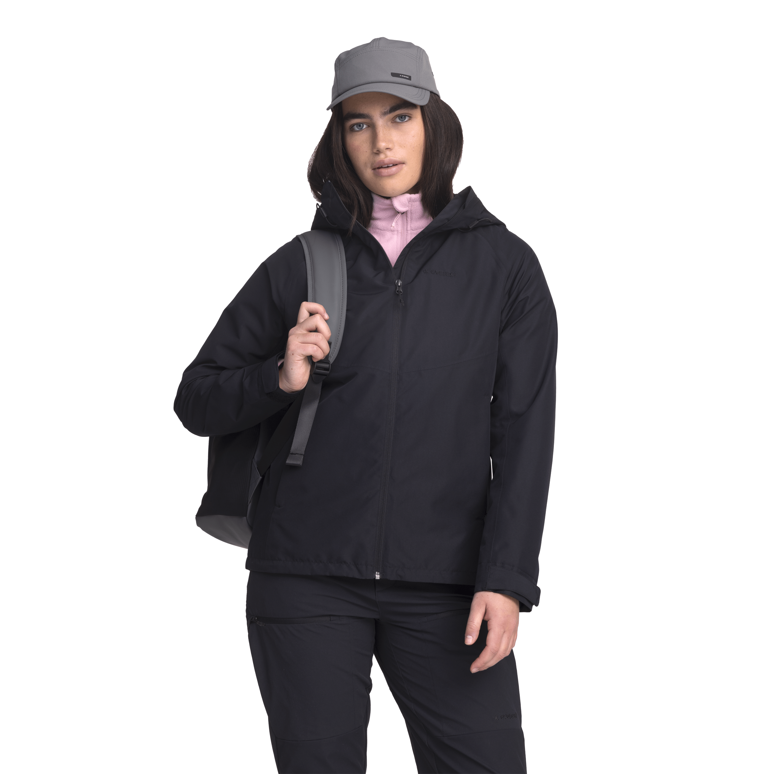 DAMEN ALLROUND JACKE SCHWARZ Everest Allwetter-Jacke