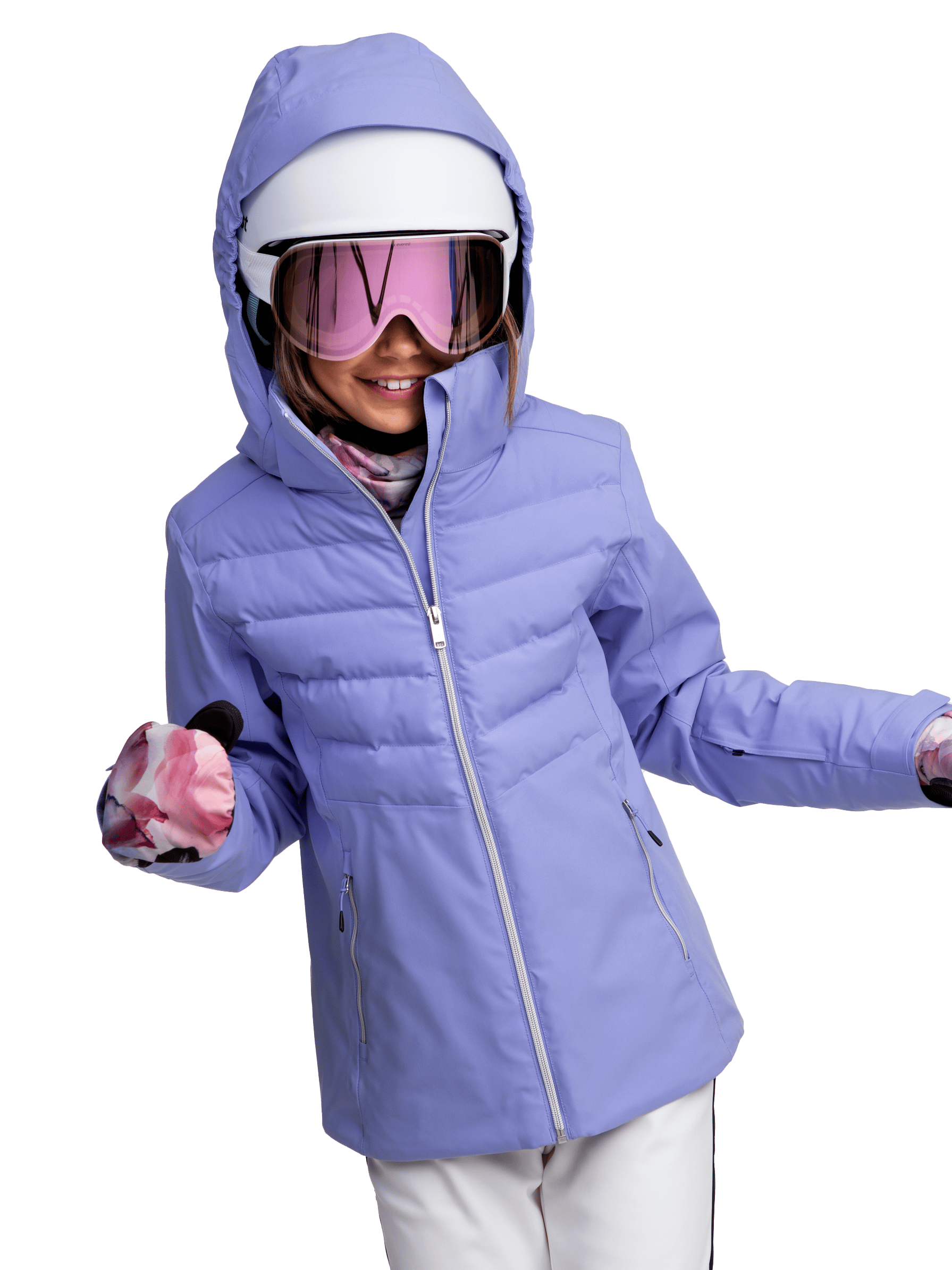 FLOW SOFTSHELL JACKET SOFT LAVENDER Everest Ski & Snowboard Jacket