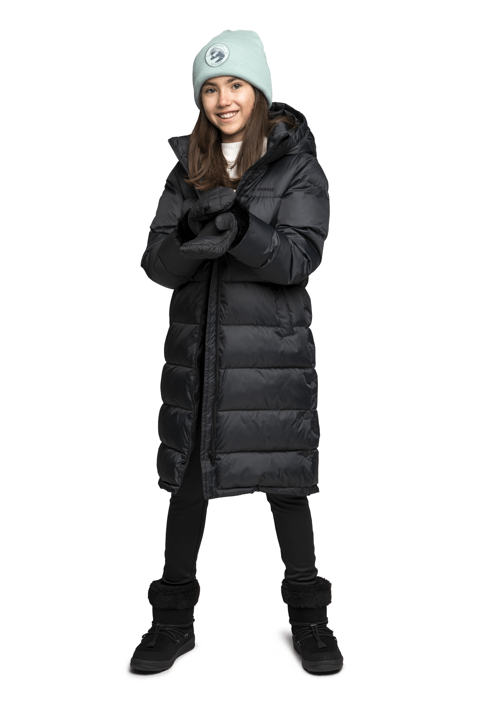 YAZZA MANTEL SCHWARZ Everest Gepolsterter Mantel