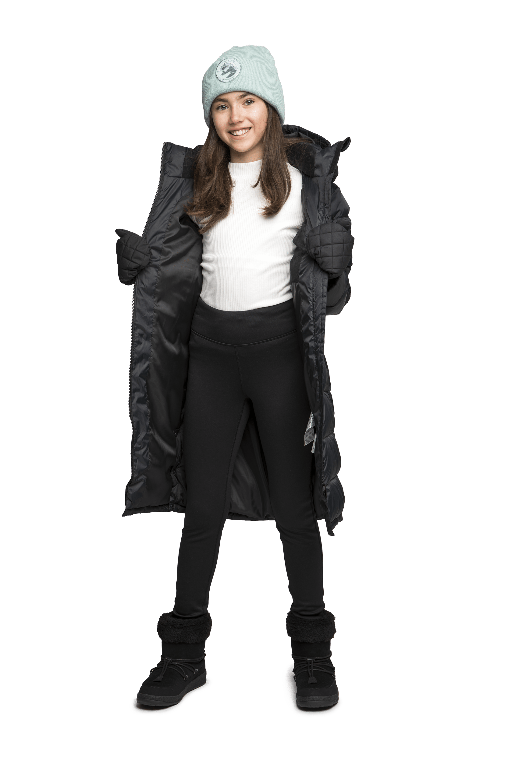 YAZZA MANTEL SCHWARZ Everest Gepolsterter Mantel