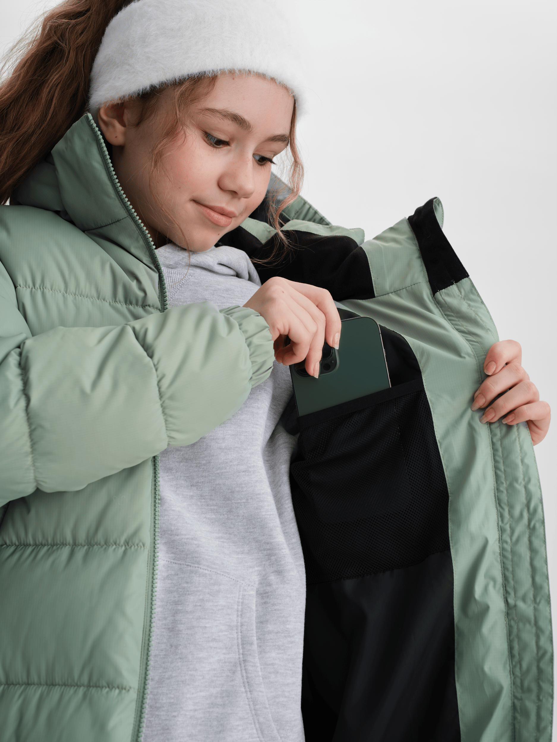 KURTKA YAZZA SAGE MIST Everest Pikowana kurtka