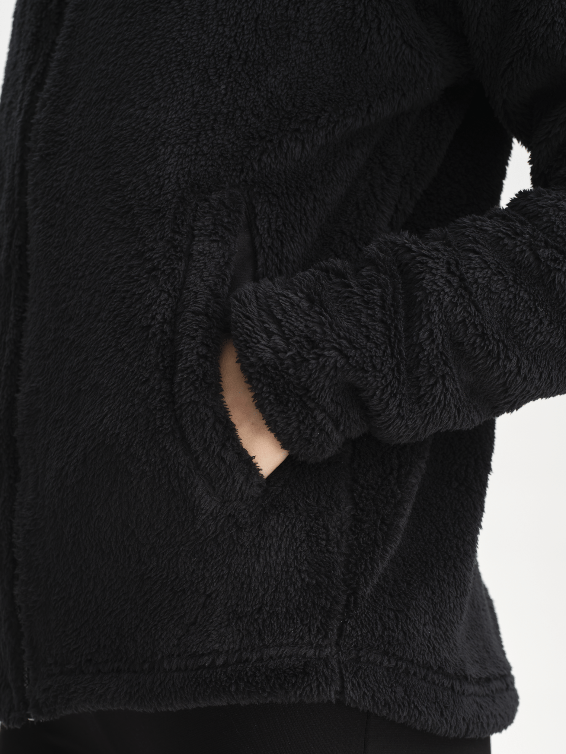 COZY PILE JACKET BLACK WOMEN Everest Pile Fleece