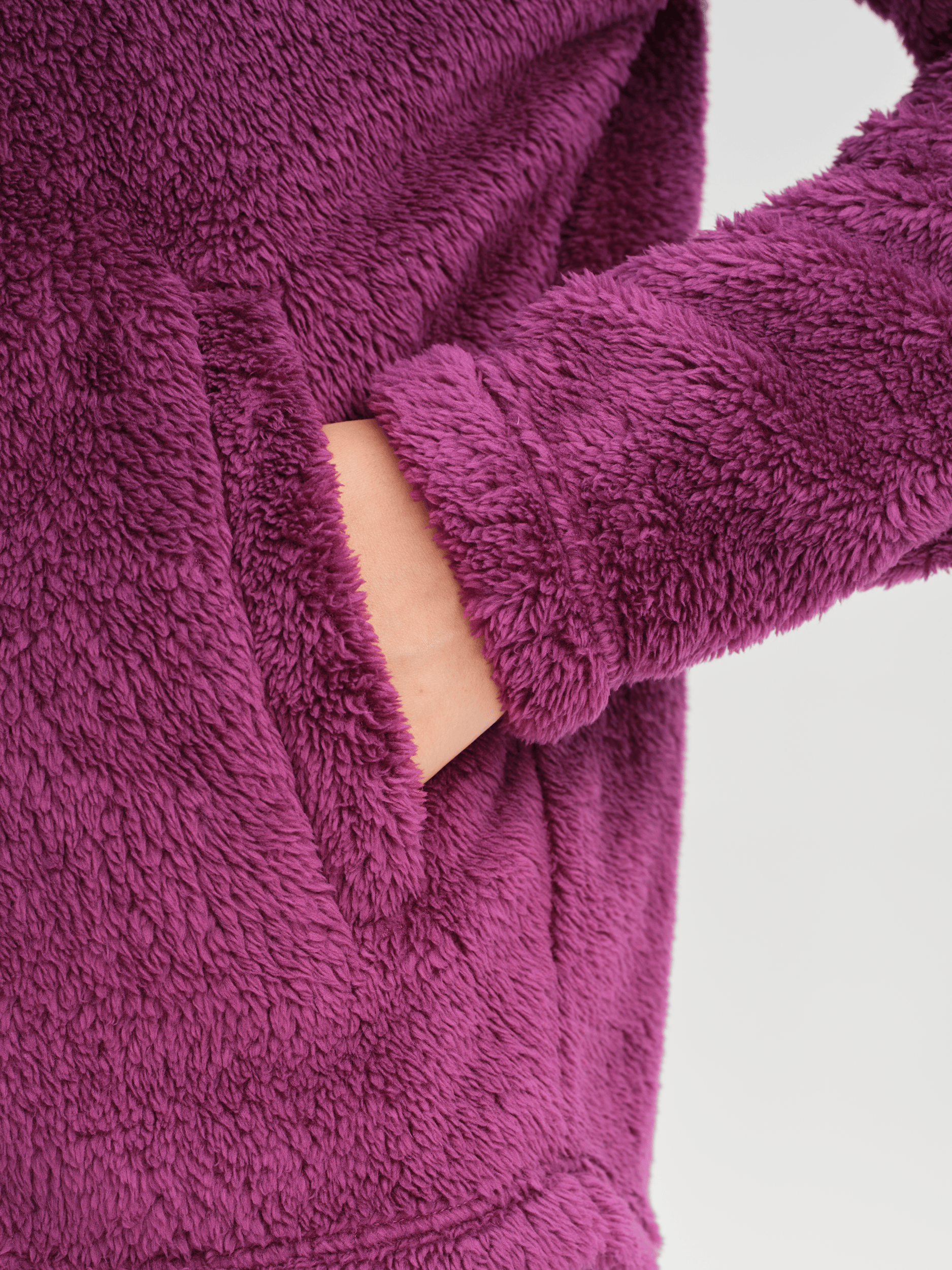 COZY PILE JACKET DEEP MAGENTA Everest Pile Fleece