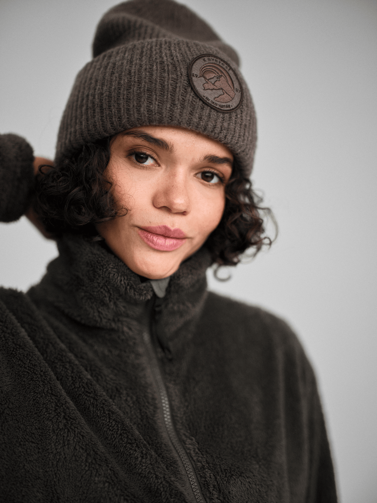 COZY PILE JACKET PLUM SLATE Everest Pile Fleece