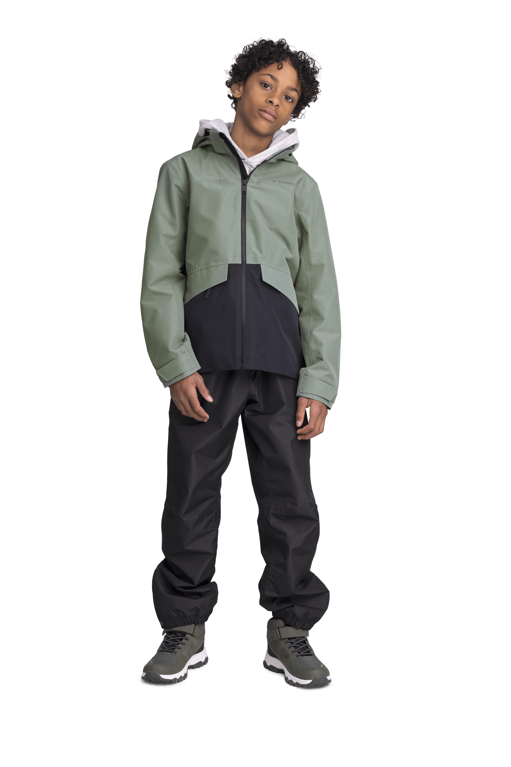 ALLROUND JACKE KHAKI GRÜN/SCHWARZ Everest Allwetterjacke