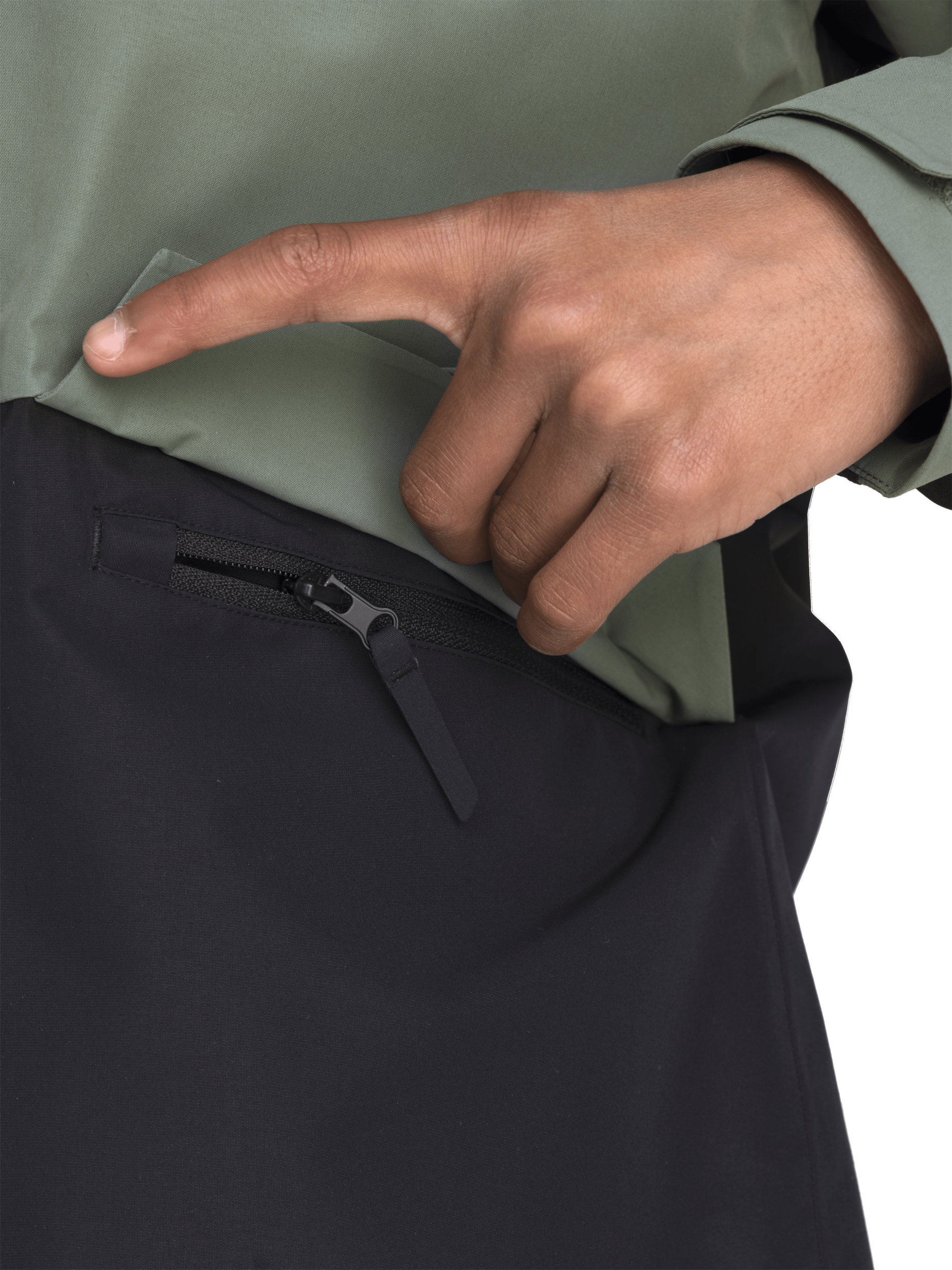 ALLROUND JACKE KHAKI GRÜN/SCHWARZ Everest Allwetterjacke